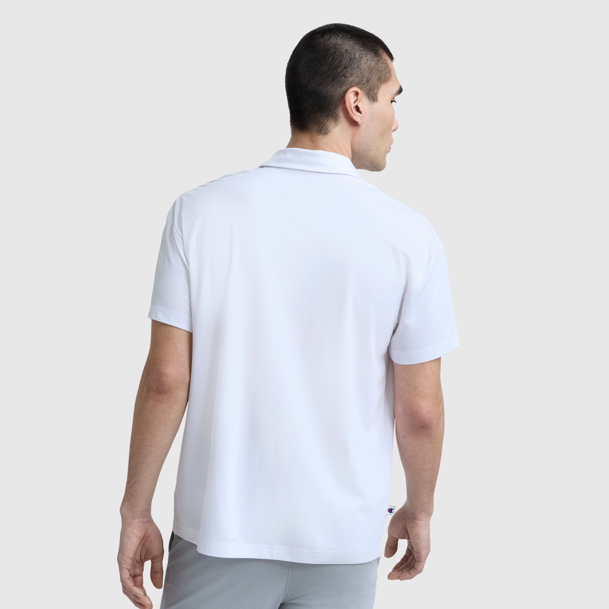 Champion Sport Polo C Logo polo homme Bright White stretch
