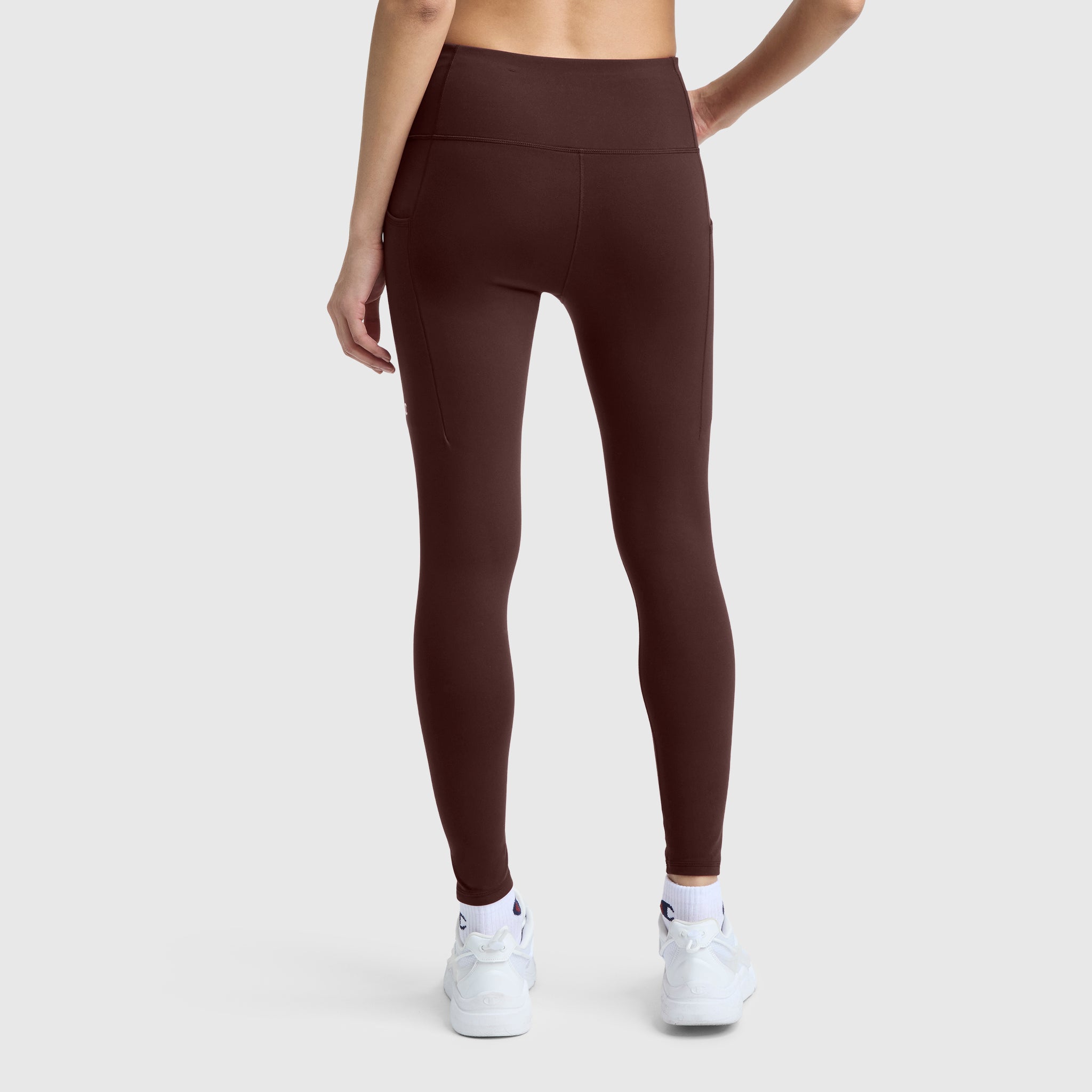 Champion Leggings C Logo legging marron Bitter Chocolate poches