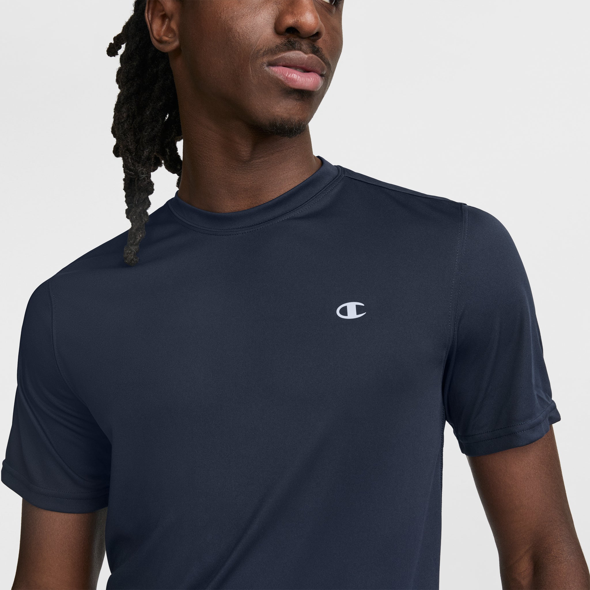 Champion Sport T-Shirt Reflective C Logo tee-shirt homme Deep Navy slim-fit