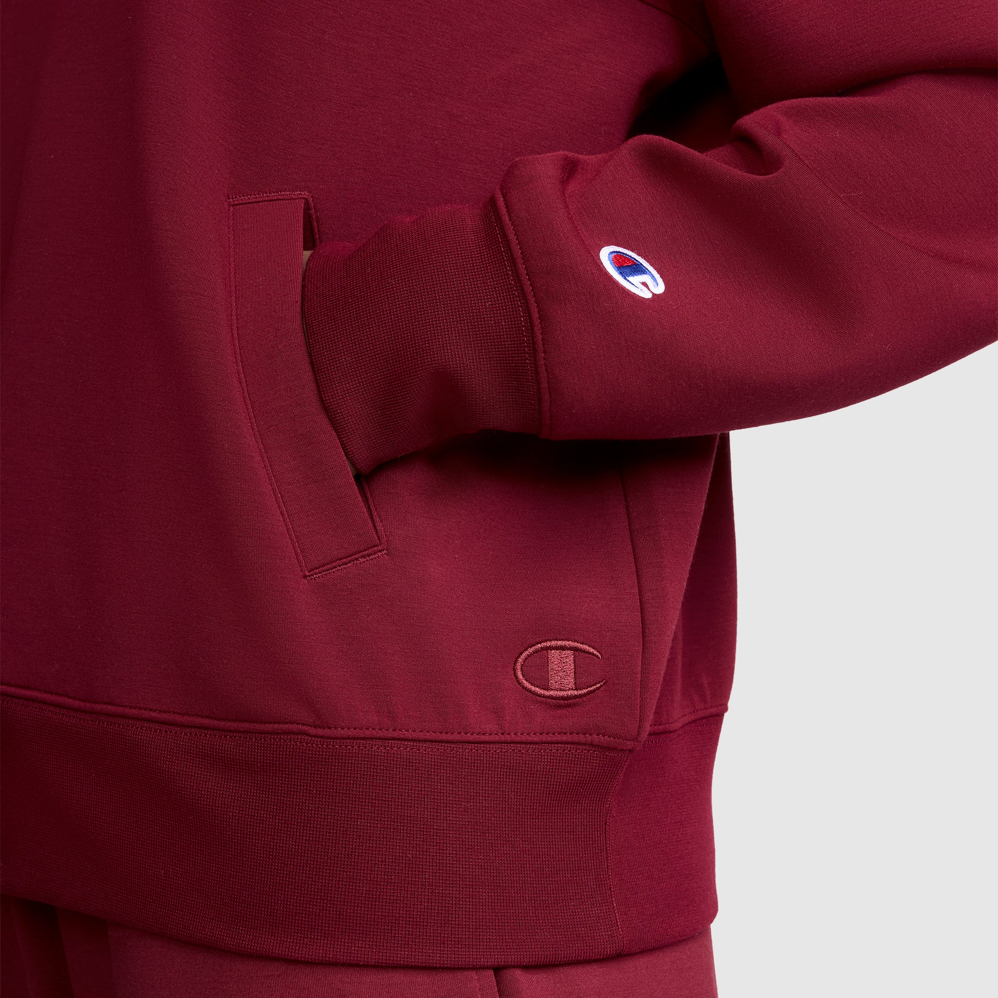 Champion Quarter-Zip Pullover sweat rouge