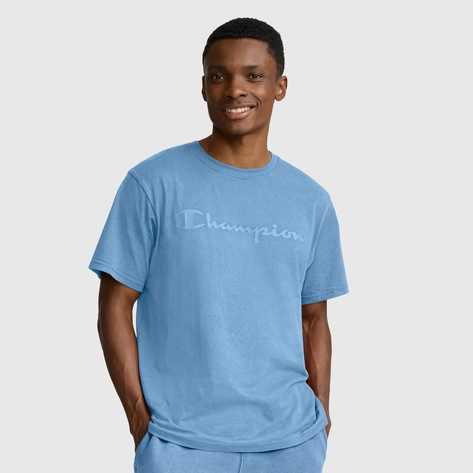 Champion Classic Graphic T-shirt homme bleu riviera coton