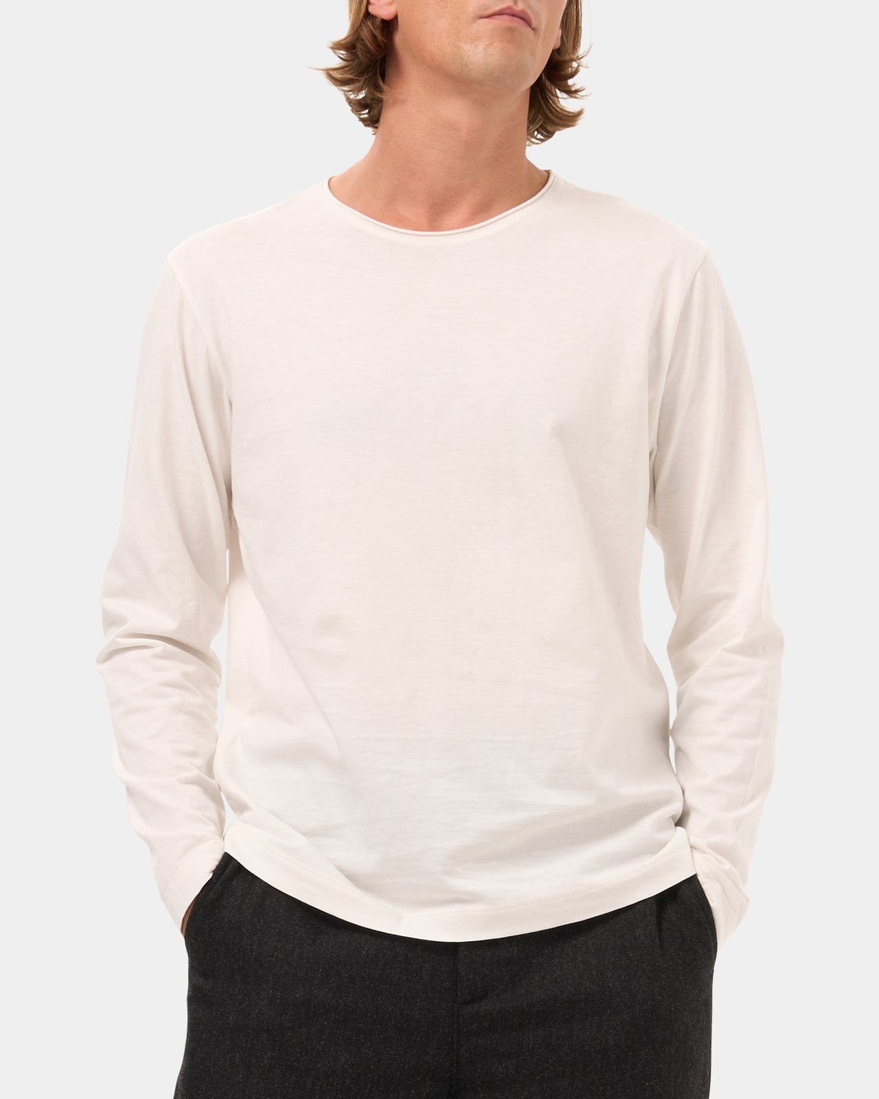 LAFAURIE ACHILLE T-shirt Blanc Manches Longues Coton