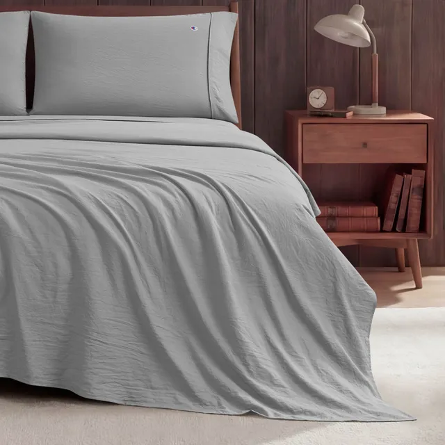 Champion Peak Comfort parure drap microfibre gris