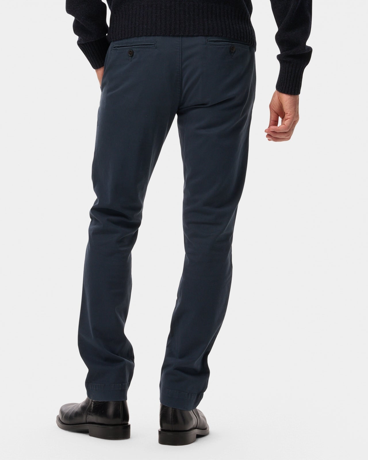 LAFAURIE ALBERT Bleu Petrole chino homme twill coton ajusté