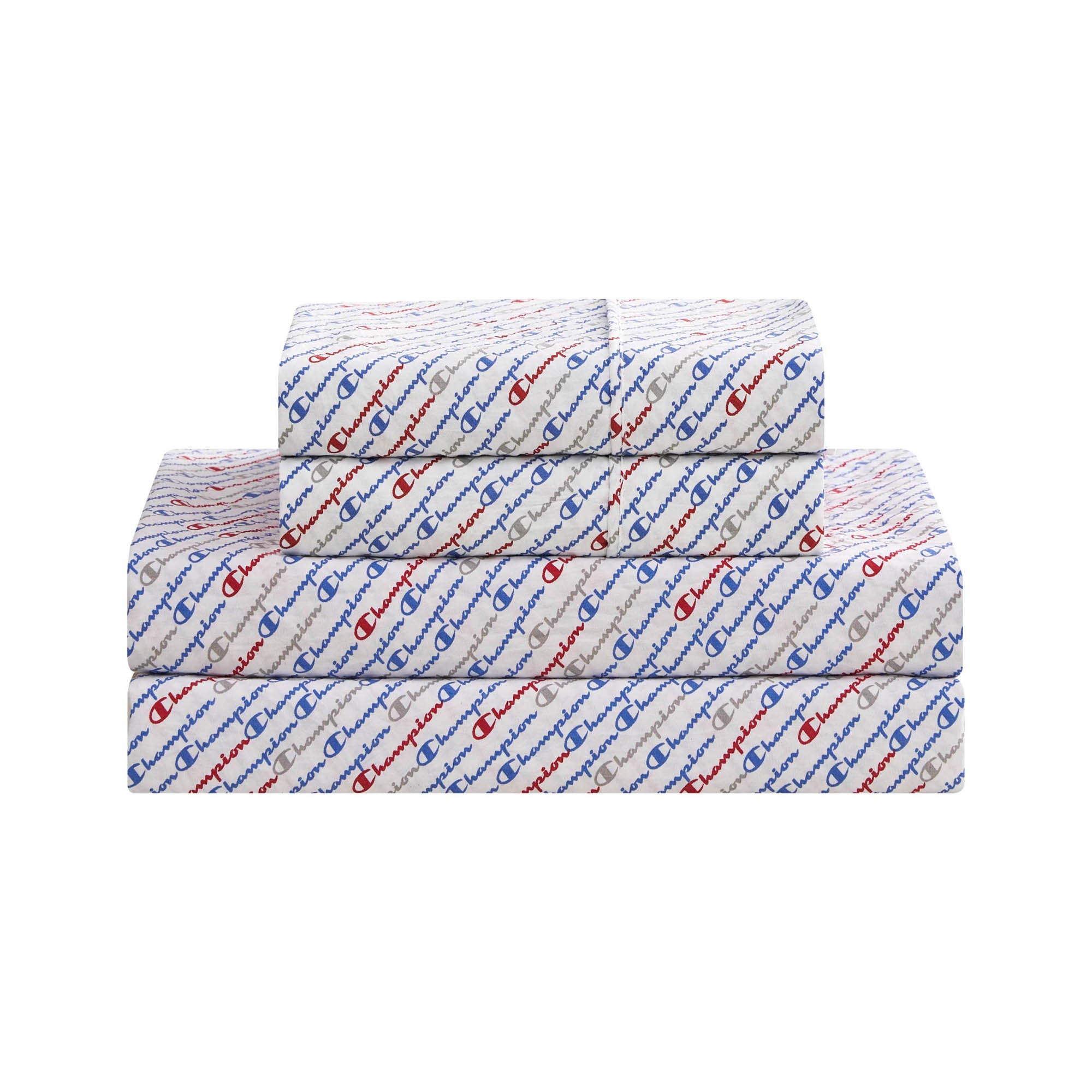 Champion Printed Microfiber Parure Multi Logo Queen