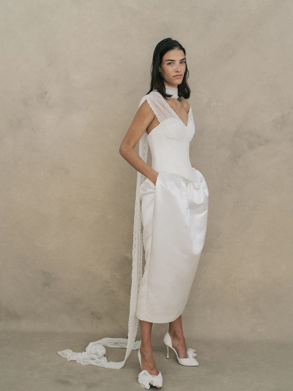 Rime Arodaky Evening Shay jupe satin taille 34 taille haute