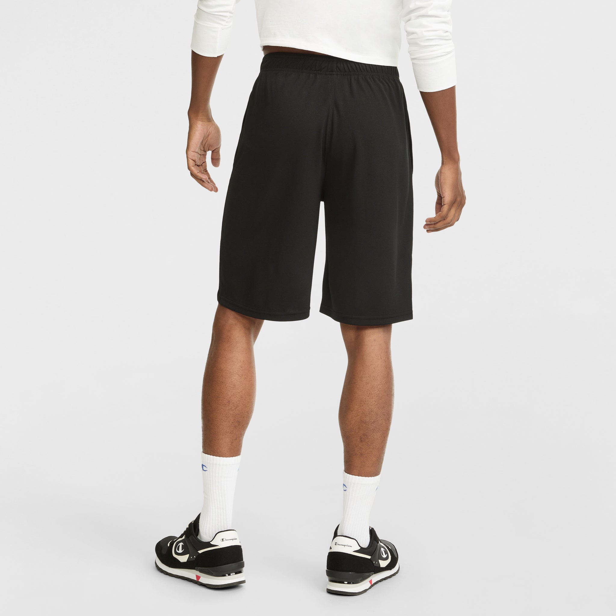 Champion 10" Short Sport Homme Noir Double Dry