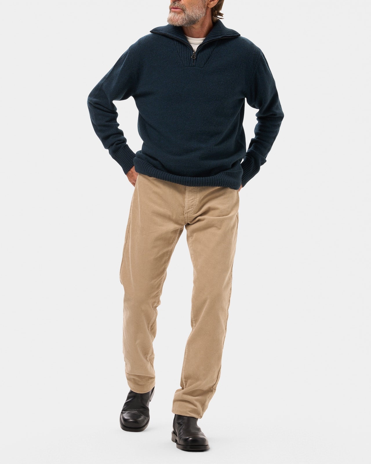 LAFAURIE Cassius pantalon beige pierre ajusté