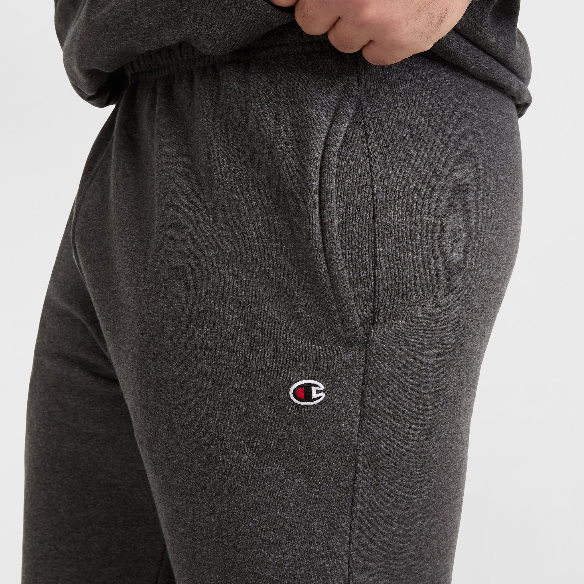 Champion Powerblend jogging homme gris chiné grande taille