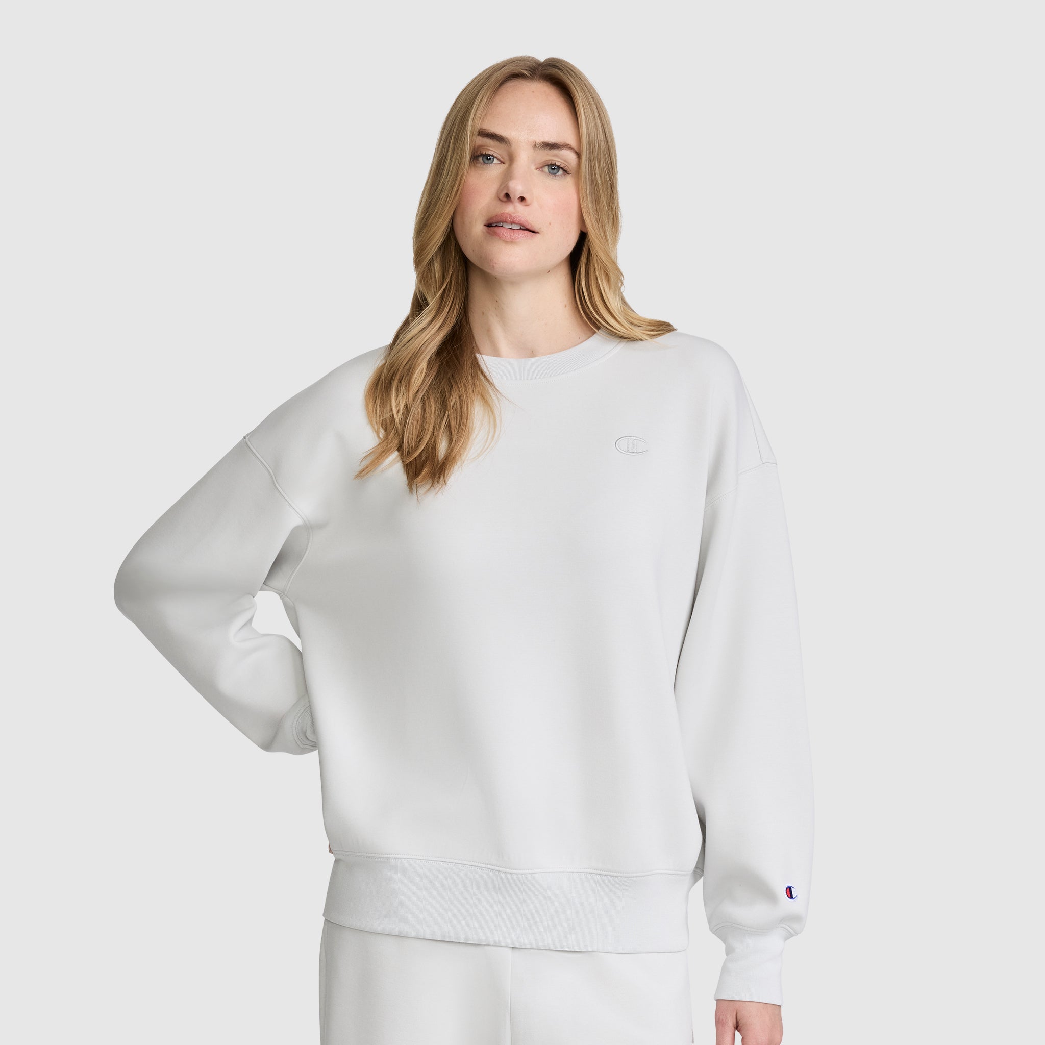 Champion Crewneck Pullover sweat femme bleu dawn blue