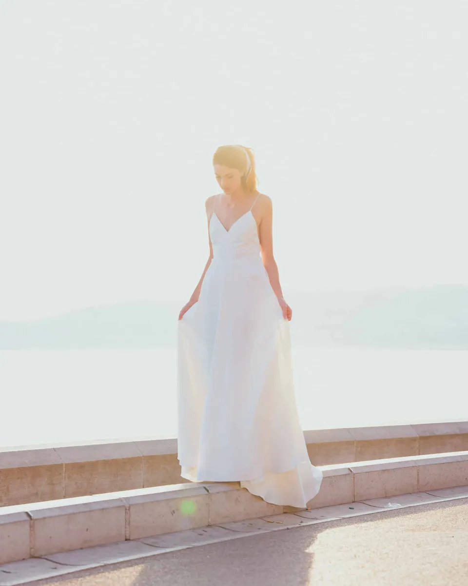 Maison Floret Sur-mesure Federico robe de mariée satin