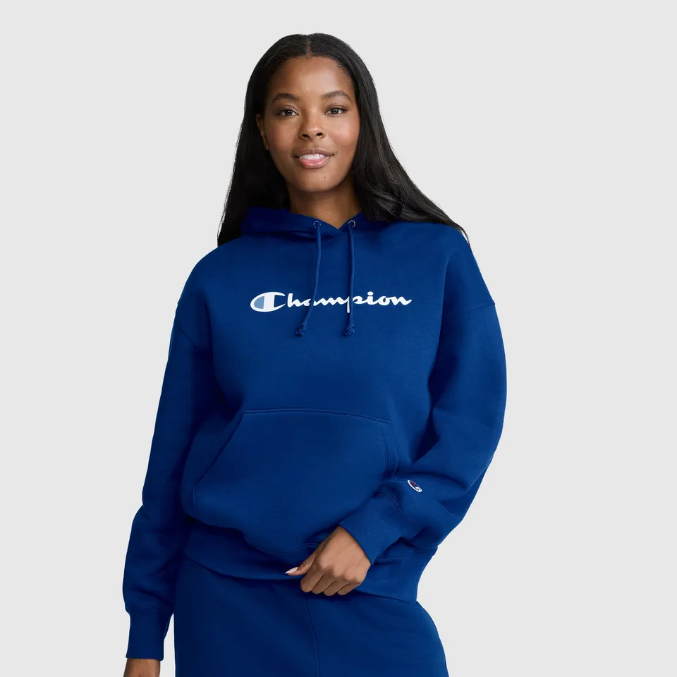 Champion Powerblend Relaxed Hoodie sweat Blue Depths