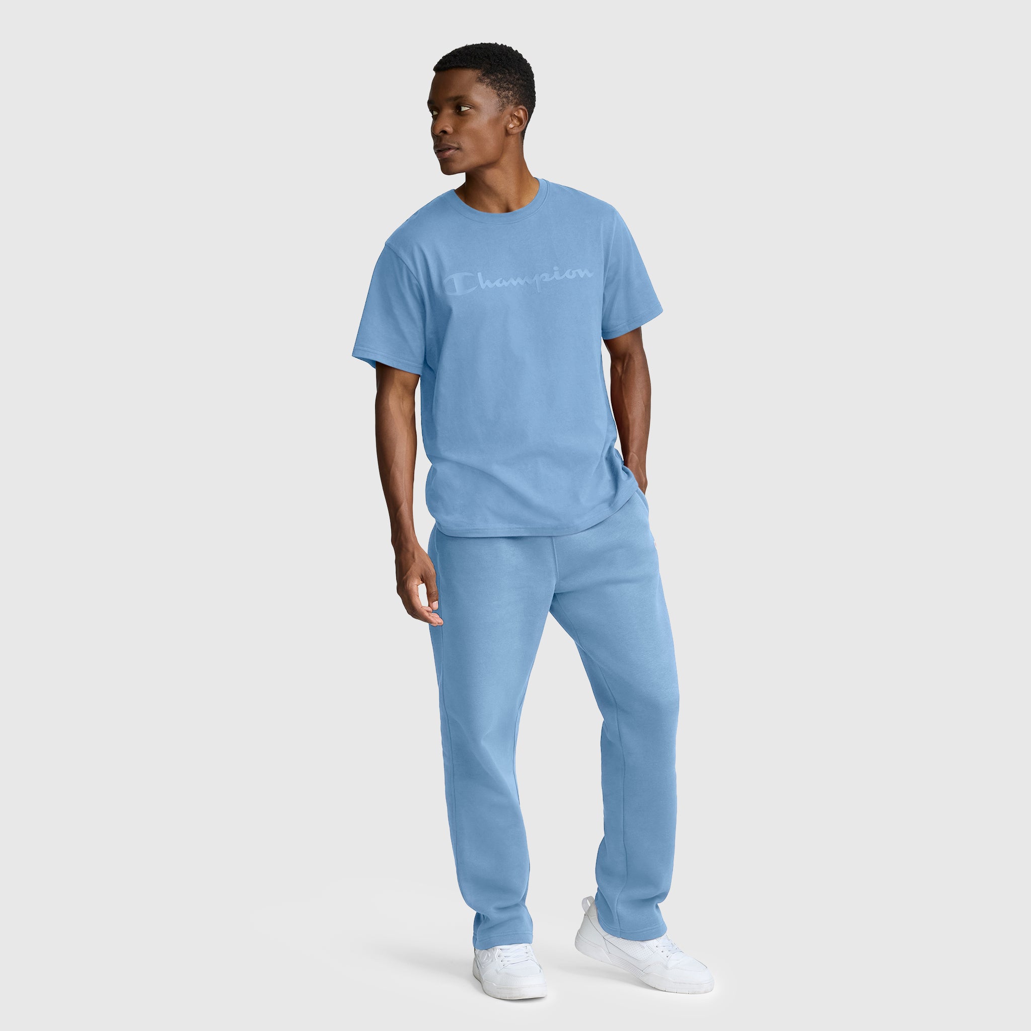 Champion Classic Graphic T-shirt homme bleu riviera coton