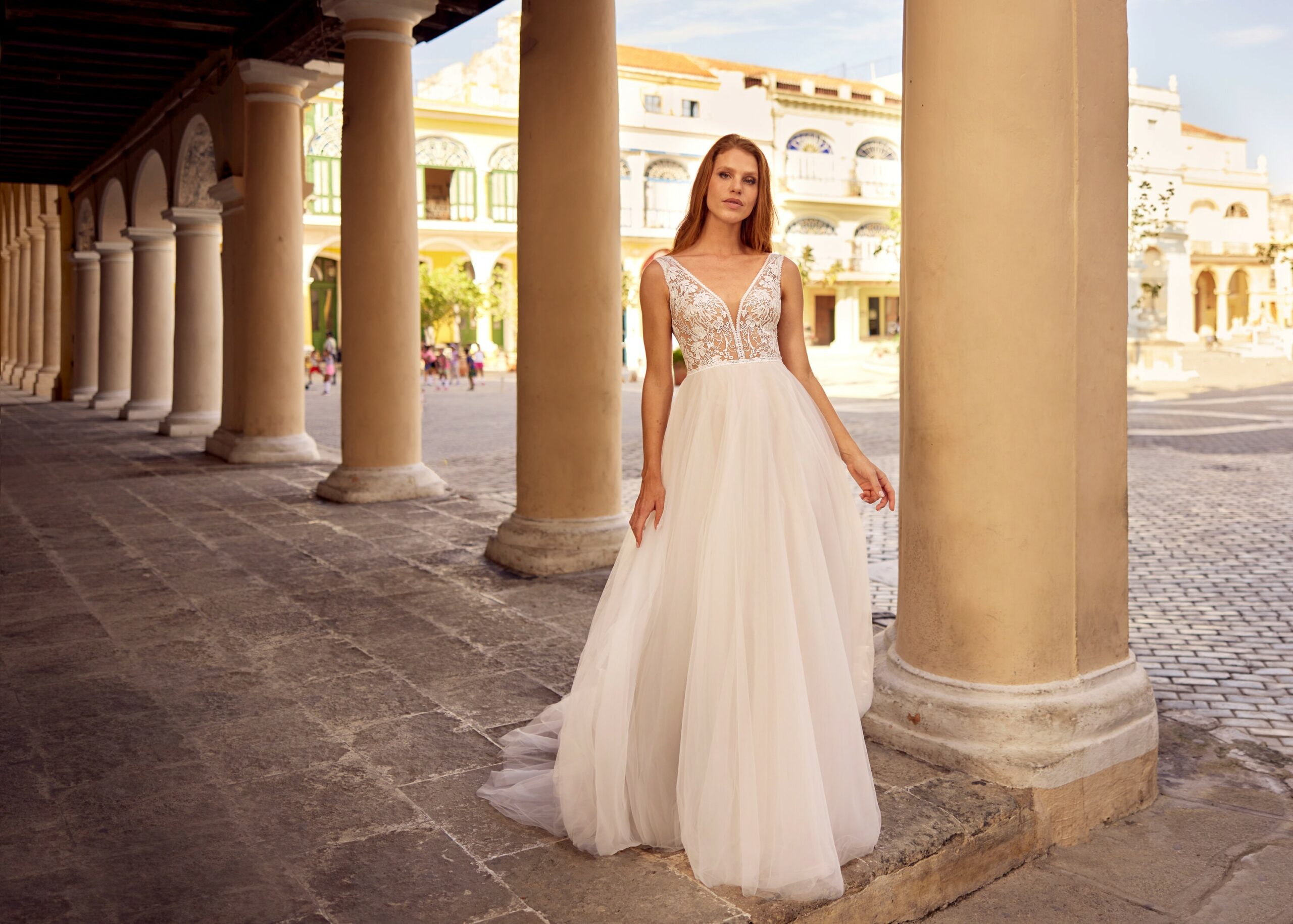 Hervé Paris Libre Lola-ZA robe de mariée blanche longue