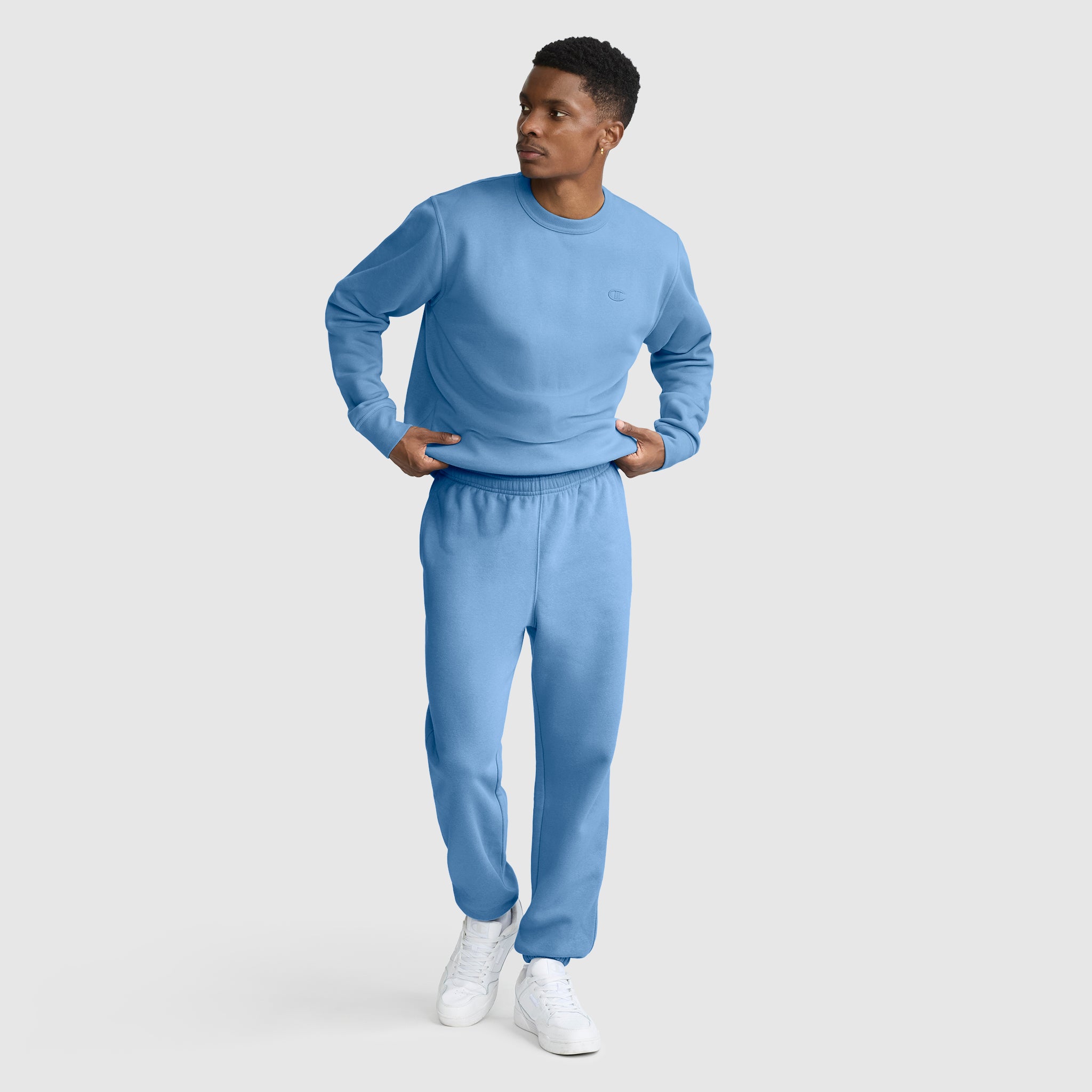 Champion Powerblend Cinched Bottom jogging bleu Riviera S molleton