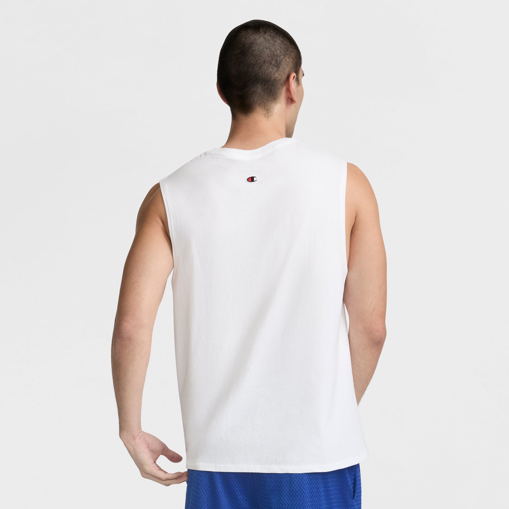 Champion Muscle Tank Débardeur Homme Blanc Coton