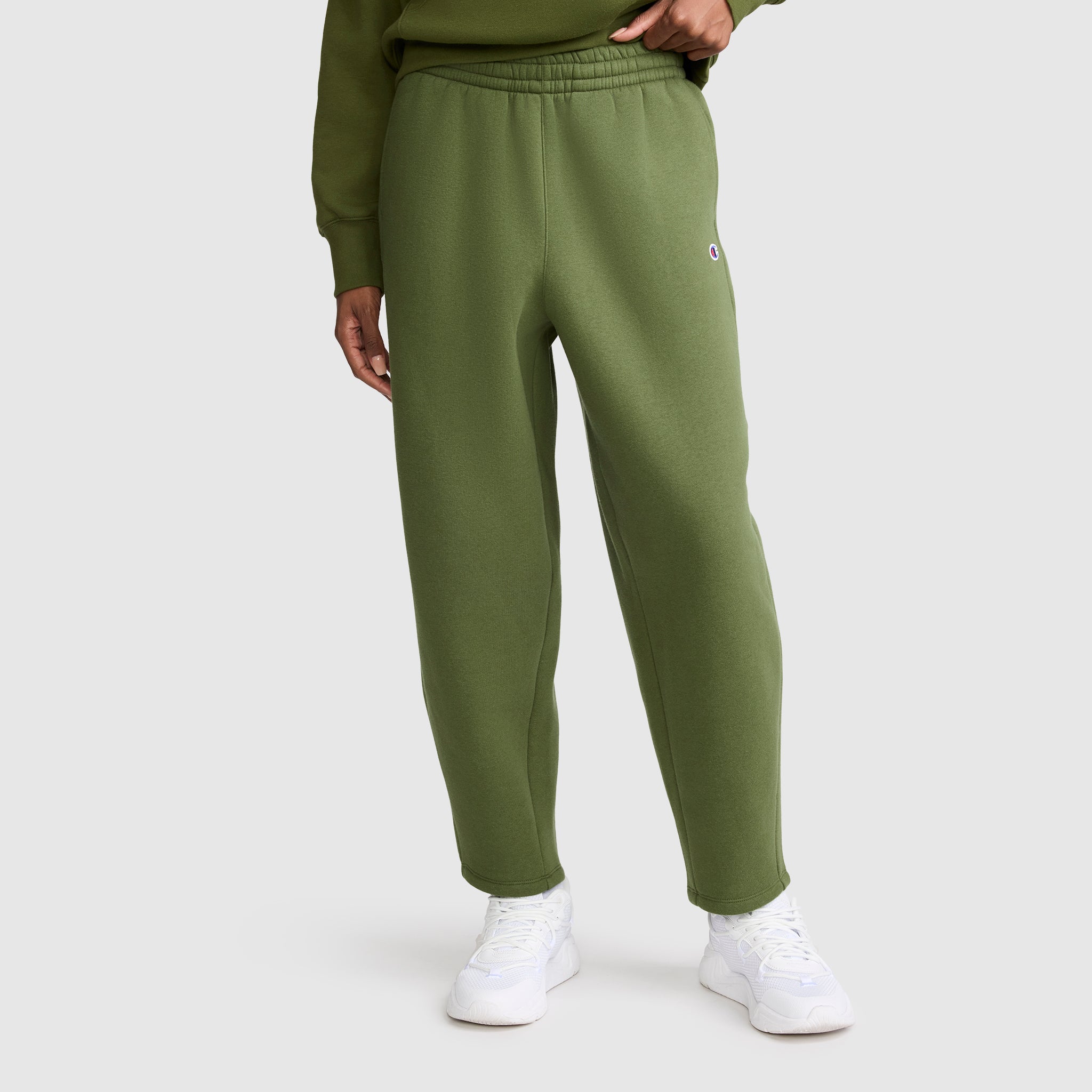 Champion Barrel Leg pantalon molleton vert Chive femme