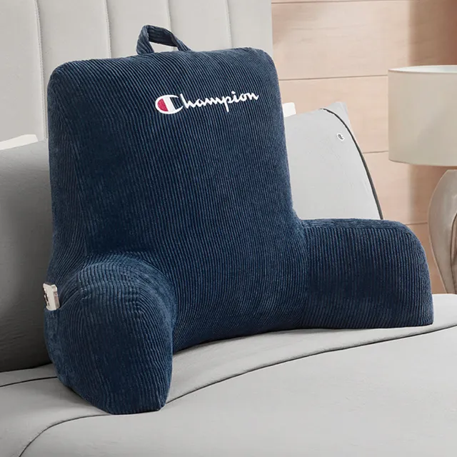 Champion Room Decor Corduroy coussin lecture bleu marine 74 cm