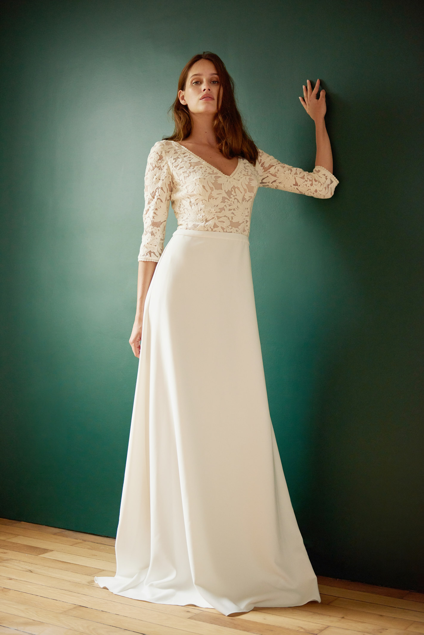 Maison Floret Sur-mesure Clyde robe tulle rebrodé