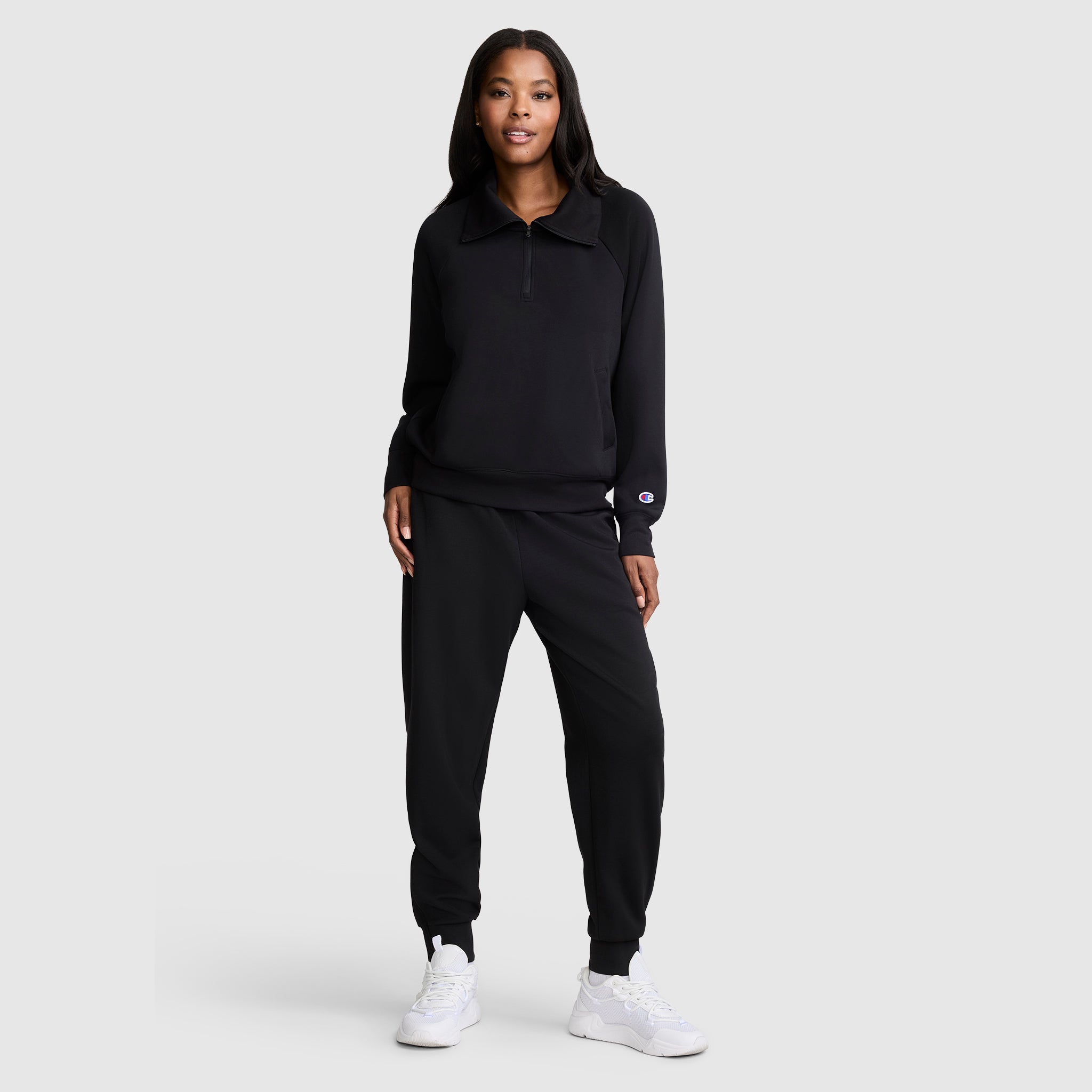Champion Quarter-Zip Pullover sweat noir