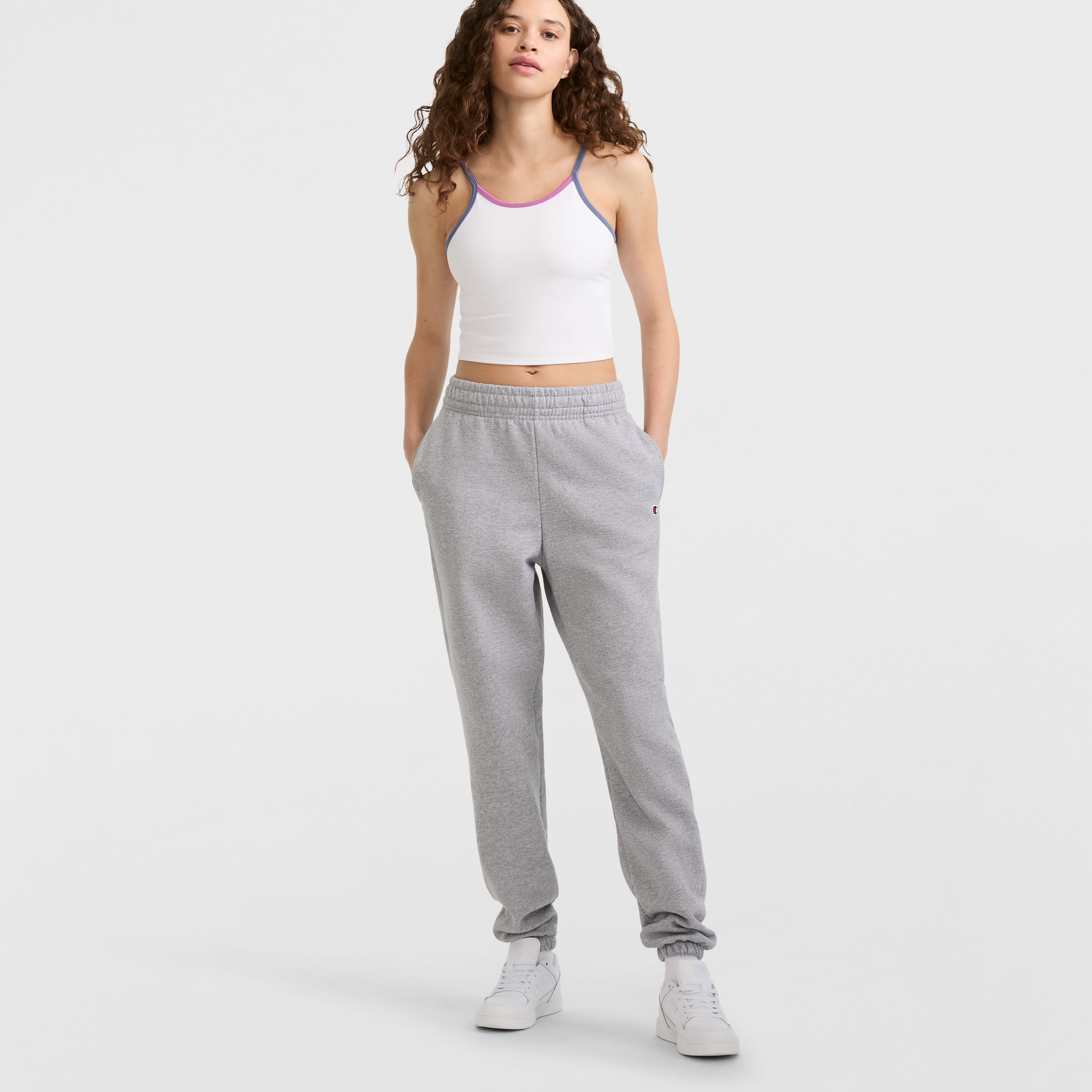 Champion Powerblend Oversized jogging femme Oxford Grey molleton large