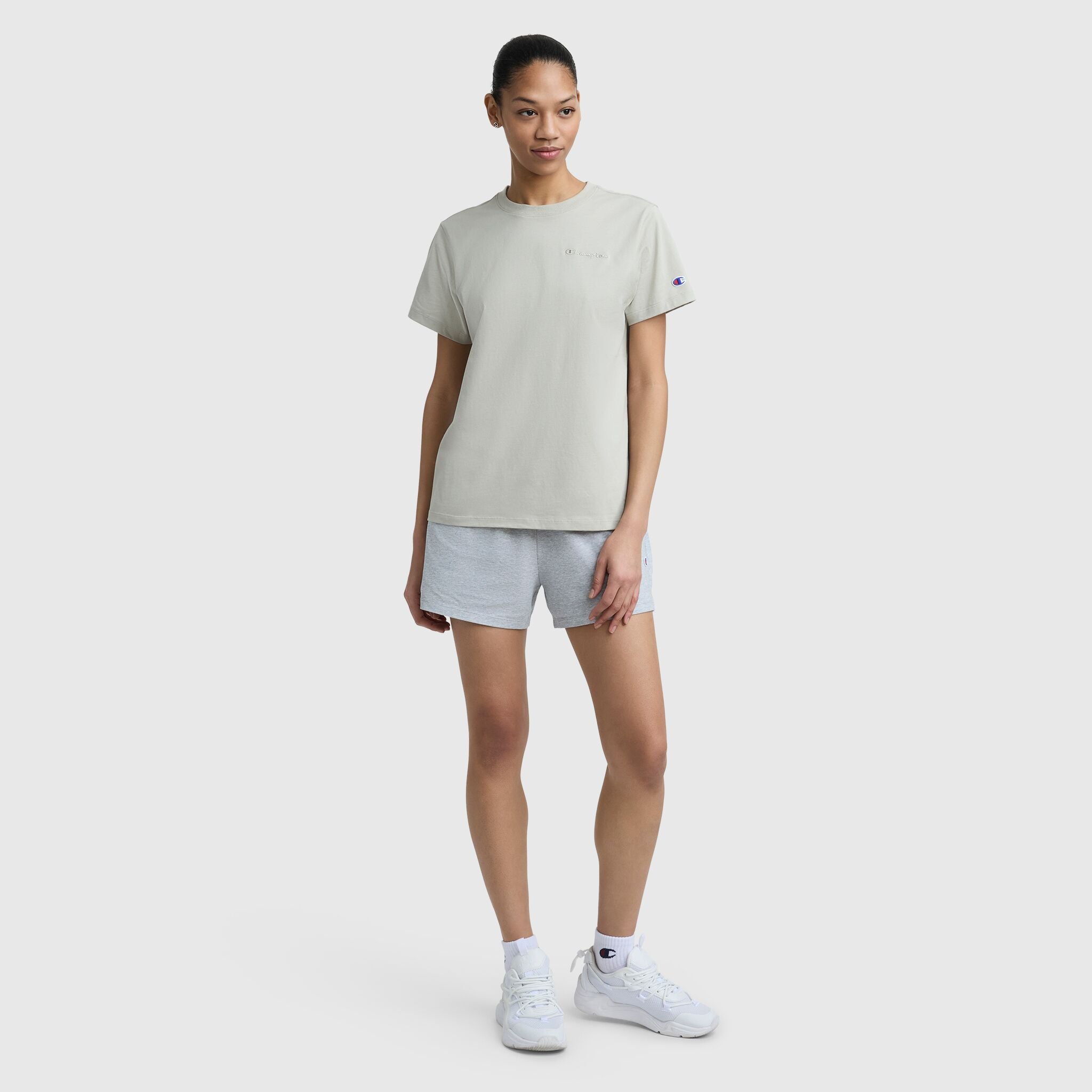 Champion Classic Script T-shirt beige coton col rond