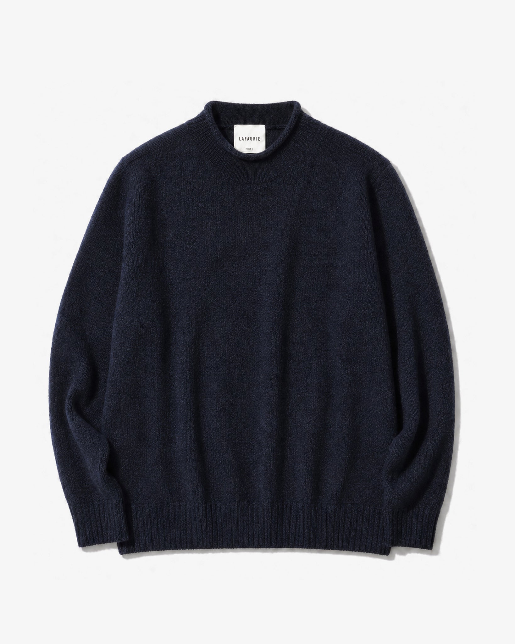 Lafaurie Pietro pull col montant laine navy noir