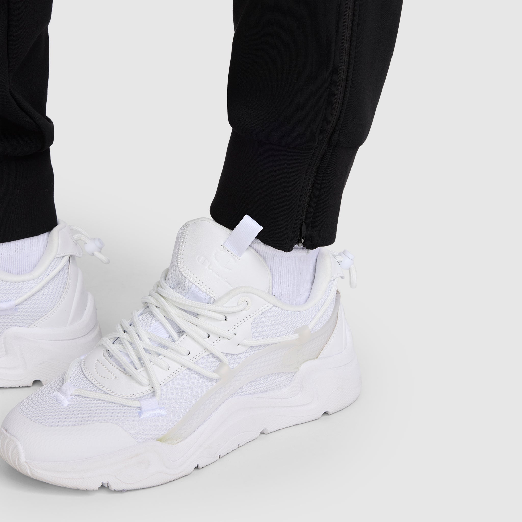 Champion Taper Leg Jogger jogging noir à zips modal
