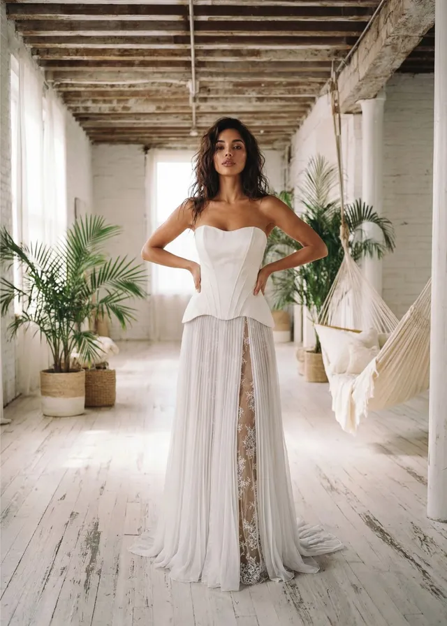 Hervé Paris Promise Paolina robe de mariée satin