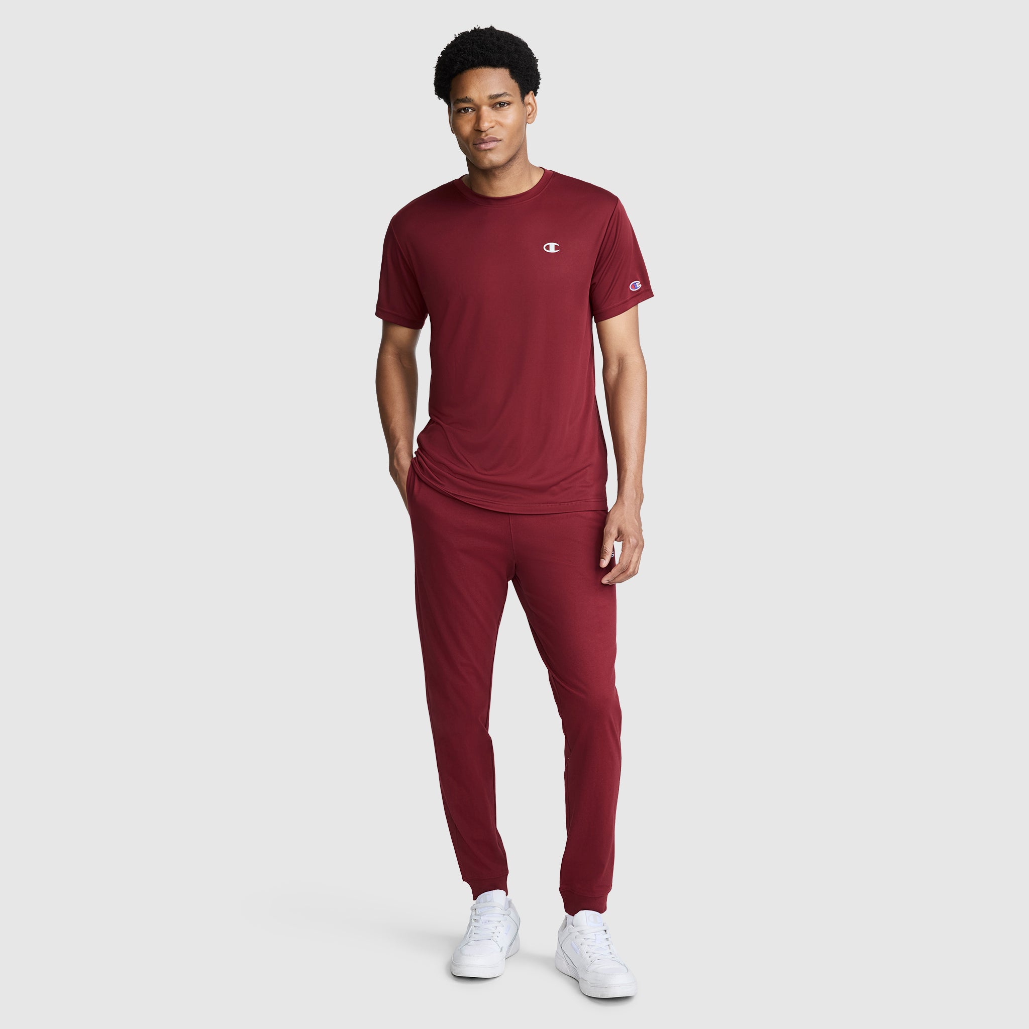 Champion Lounge jogger léger bordeaux homme Cabernet