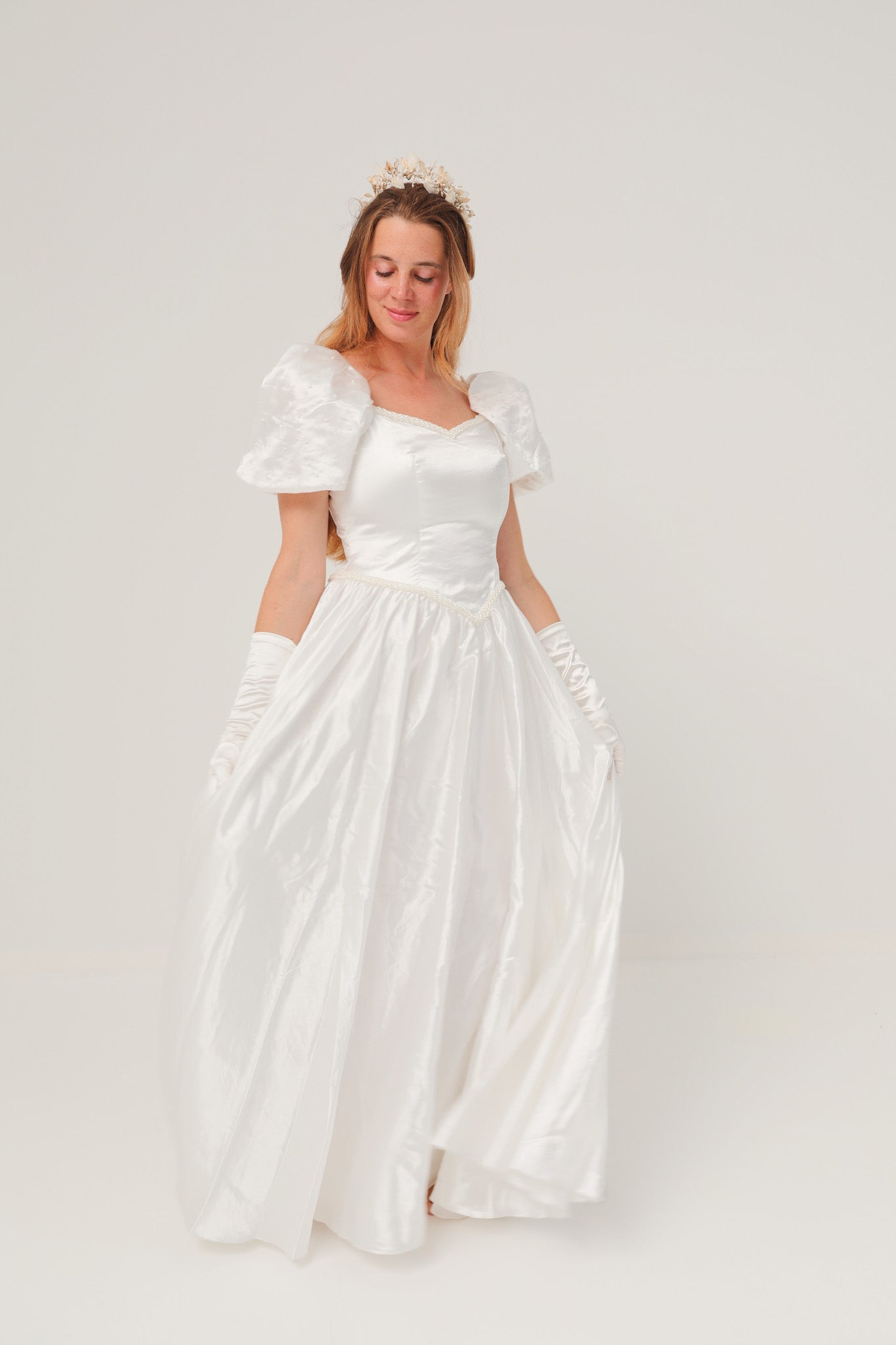 Solène Gisèle Blanche robe de mariée taille 38 perlée