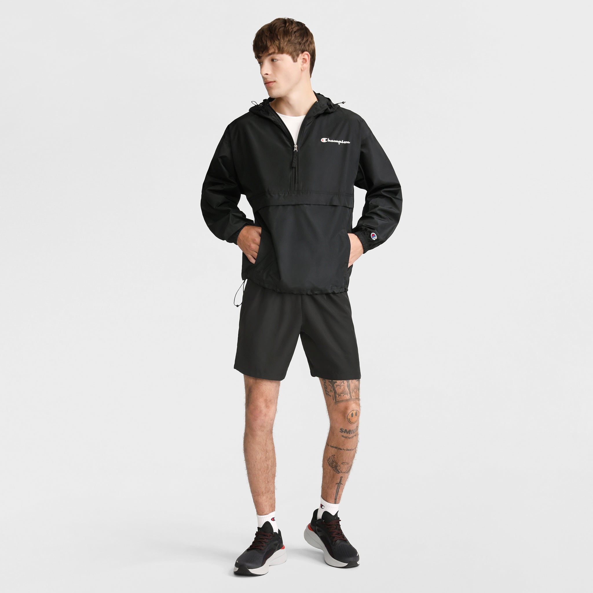Champion 7" Woven short sport homme Black polyester