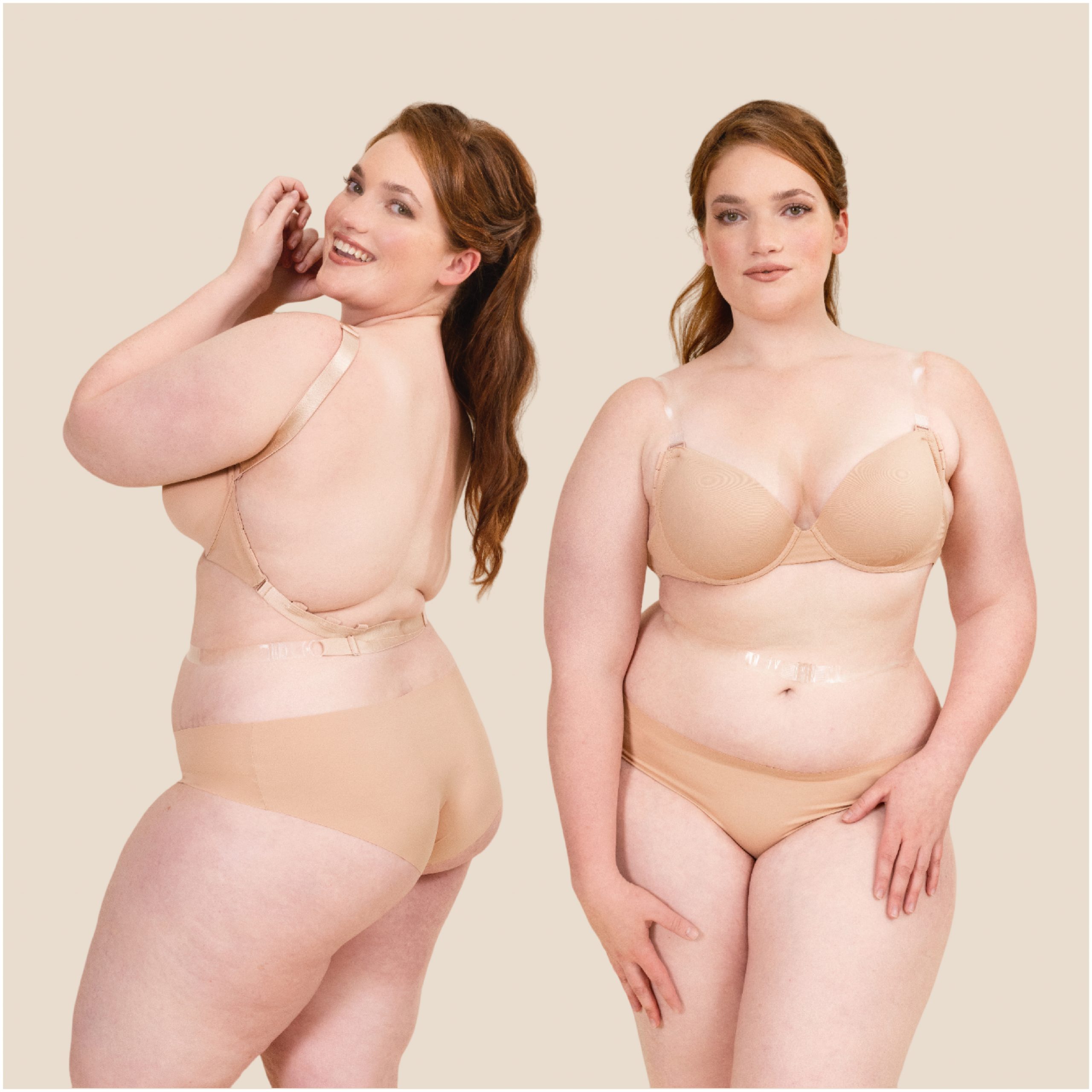Le Jour de Notre Oui soutien-gorge dos nu mariage invisible