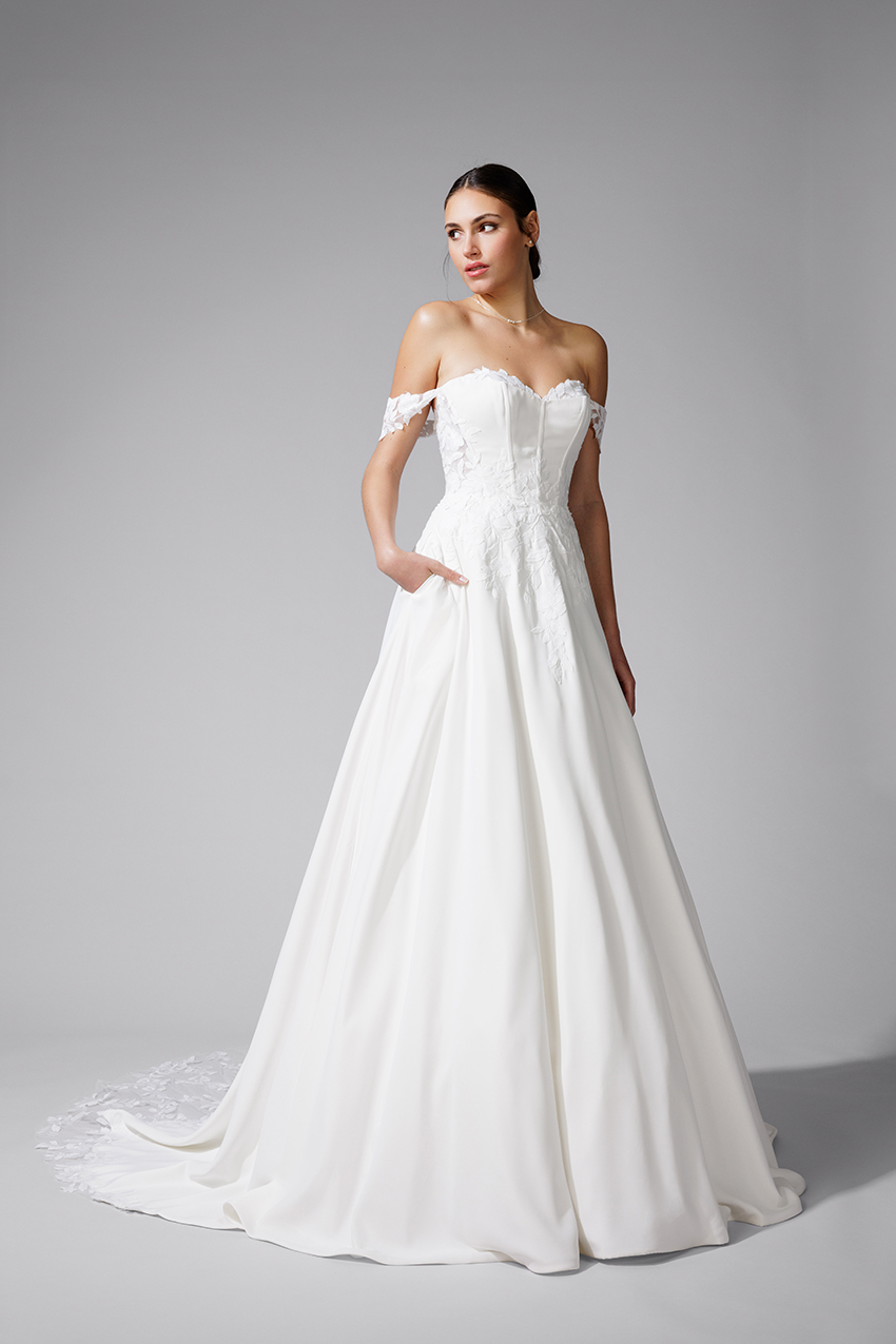 Le Jour de Notre Oui DÉLINE robe de mariée blanche cérémonie