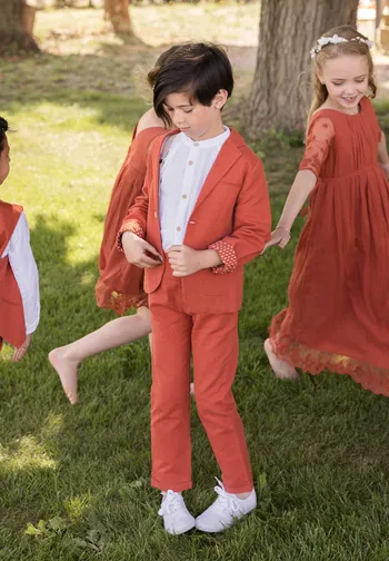 Le Jour de Notre Oui Arsène Terracotta tenue enfant garçon