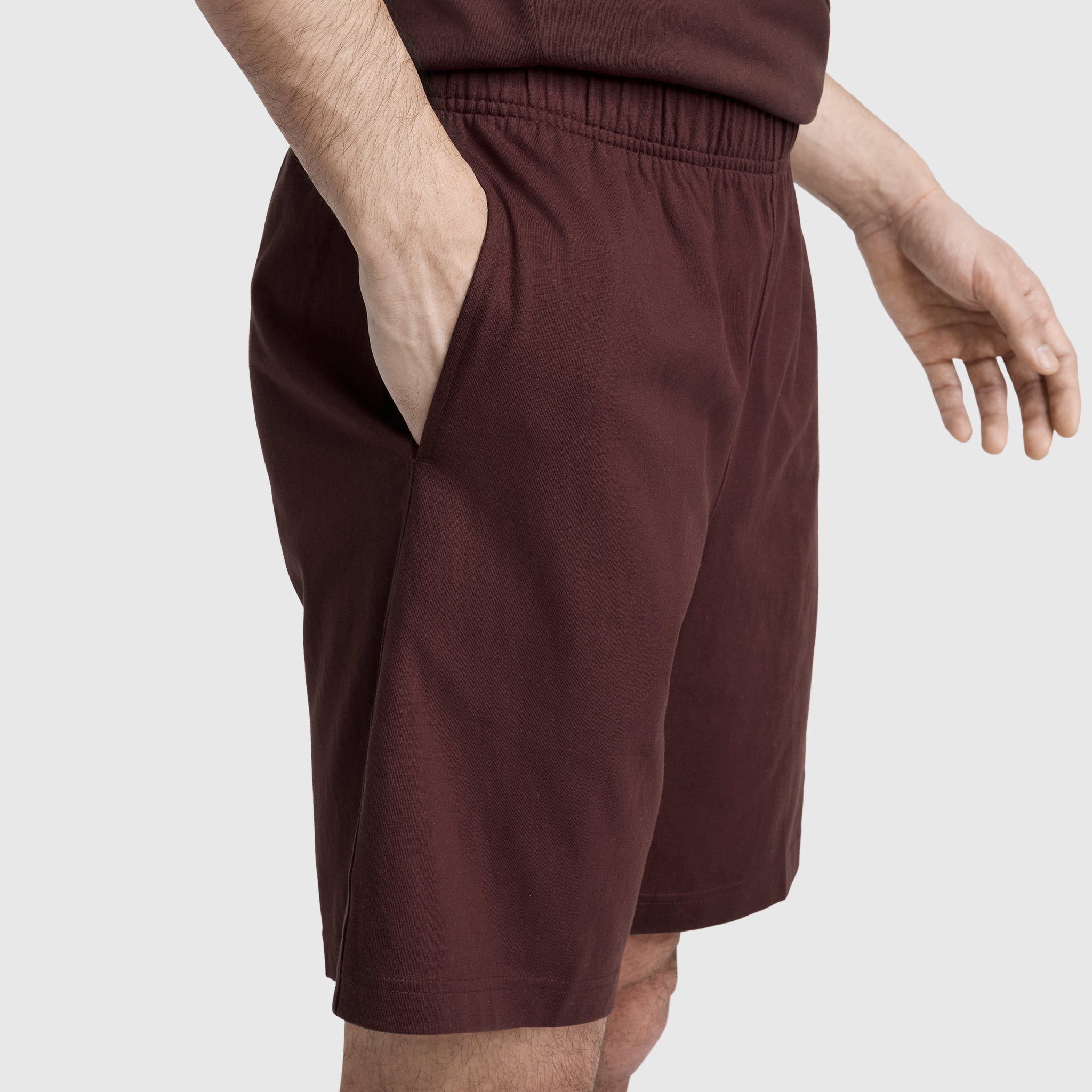 Champion 9 Lightweight Lounge short homme Marron coton 9 pouces