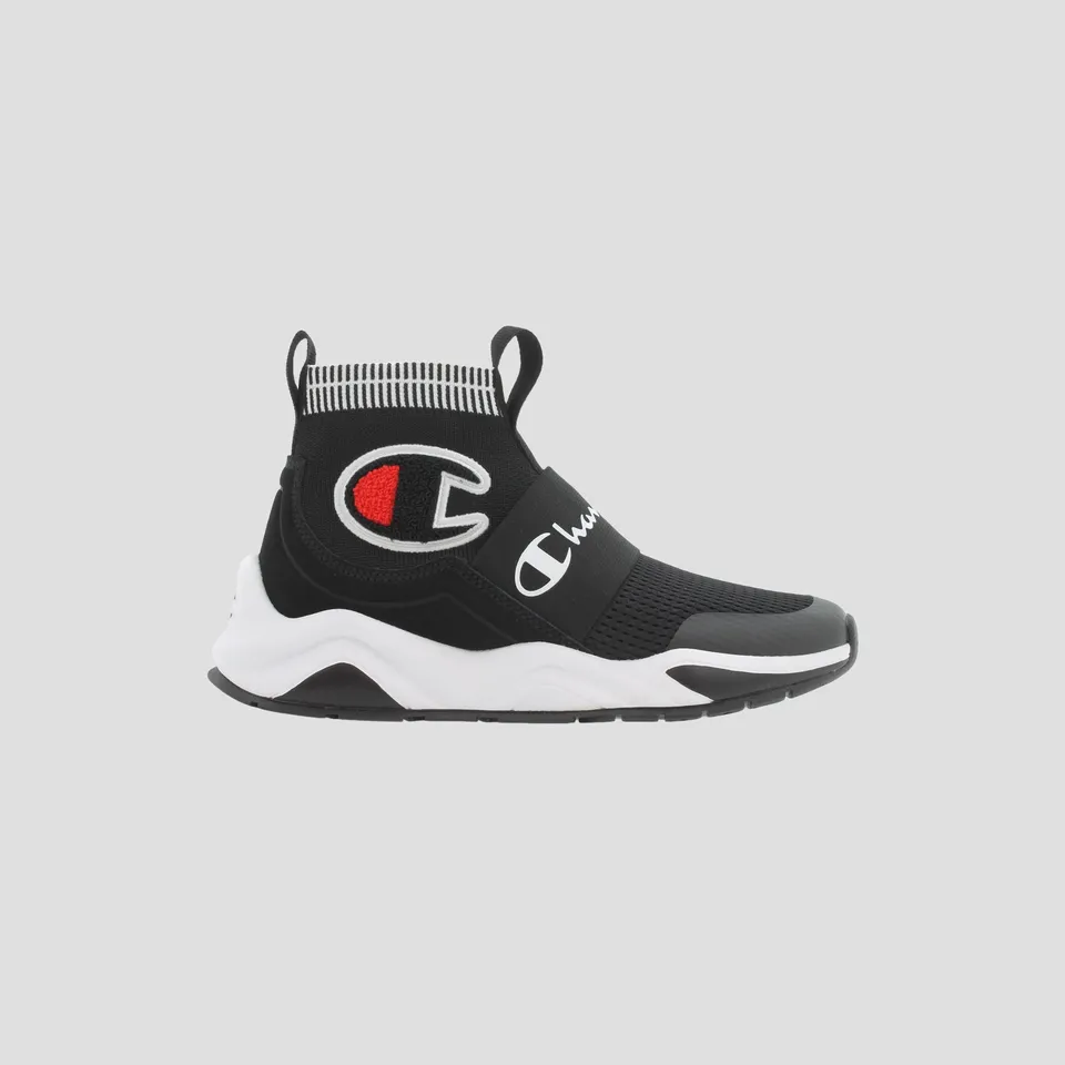 Champion Rally Pro baskets enfant noir montantes knit