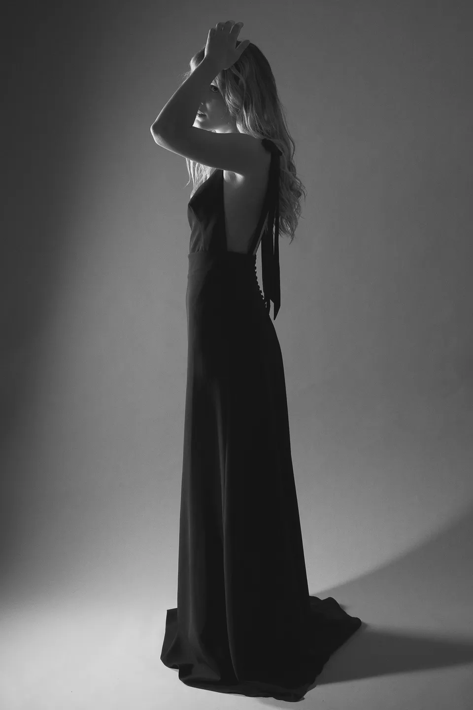 Maison Floret Prêt-à-marier Mick robe crêpe noir
