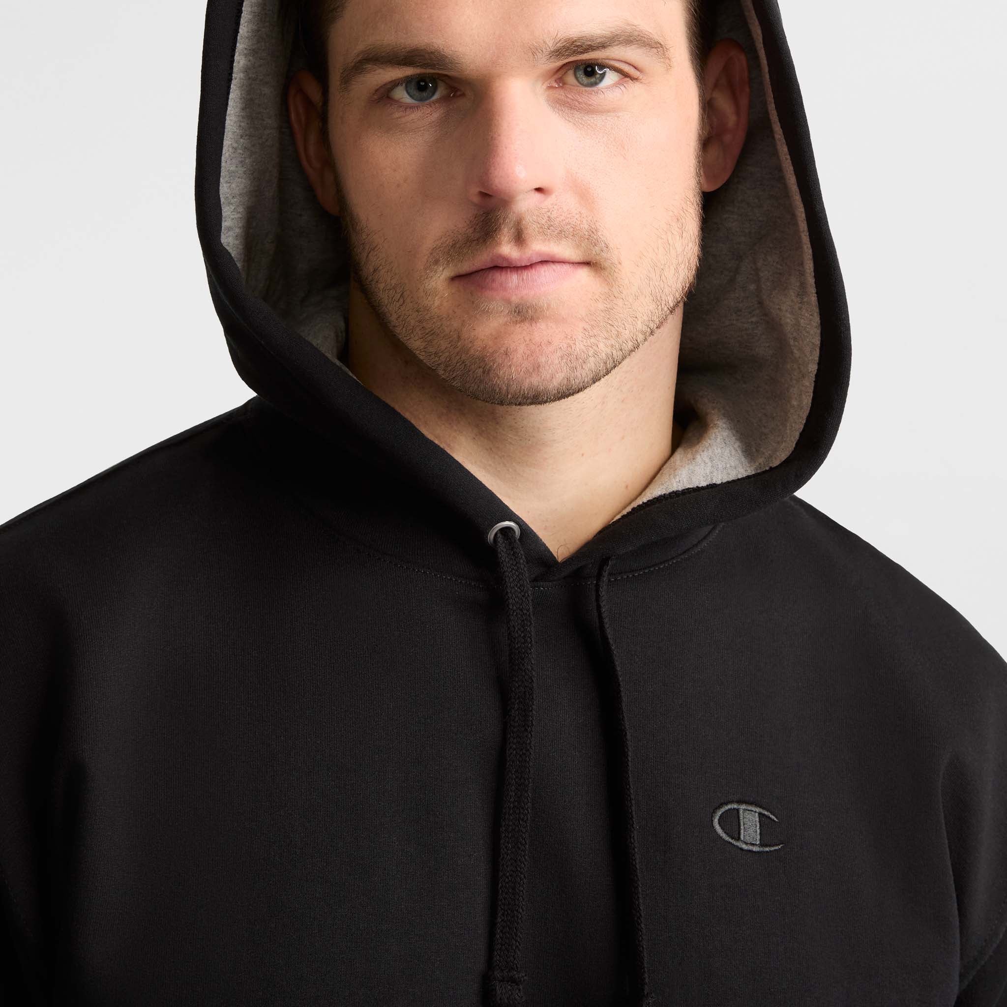 Champion Powerblend Hoodie sweat capuche homme Noir grande taille