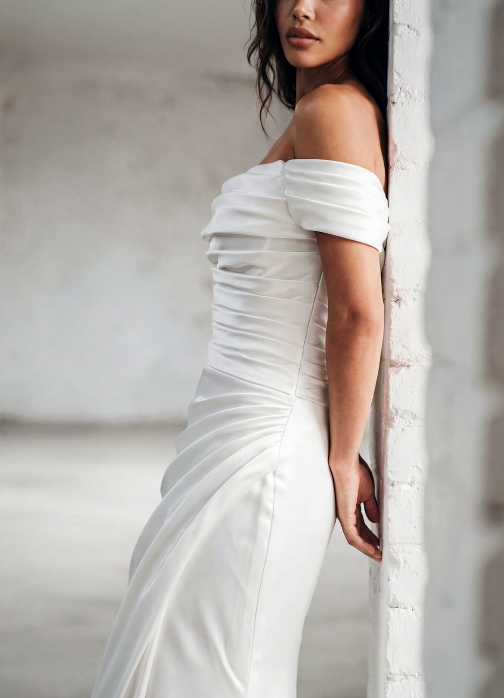 Hervé Paris Promise Collection Penny robe de mariée blanche longue