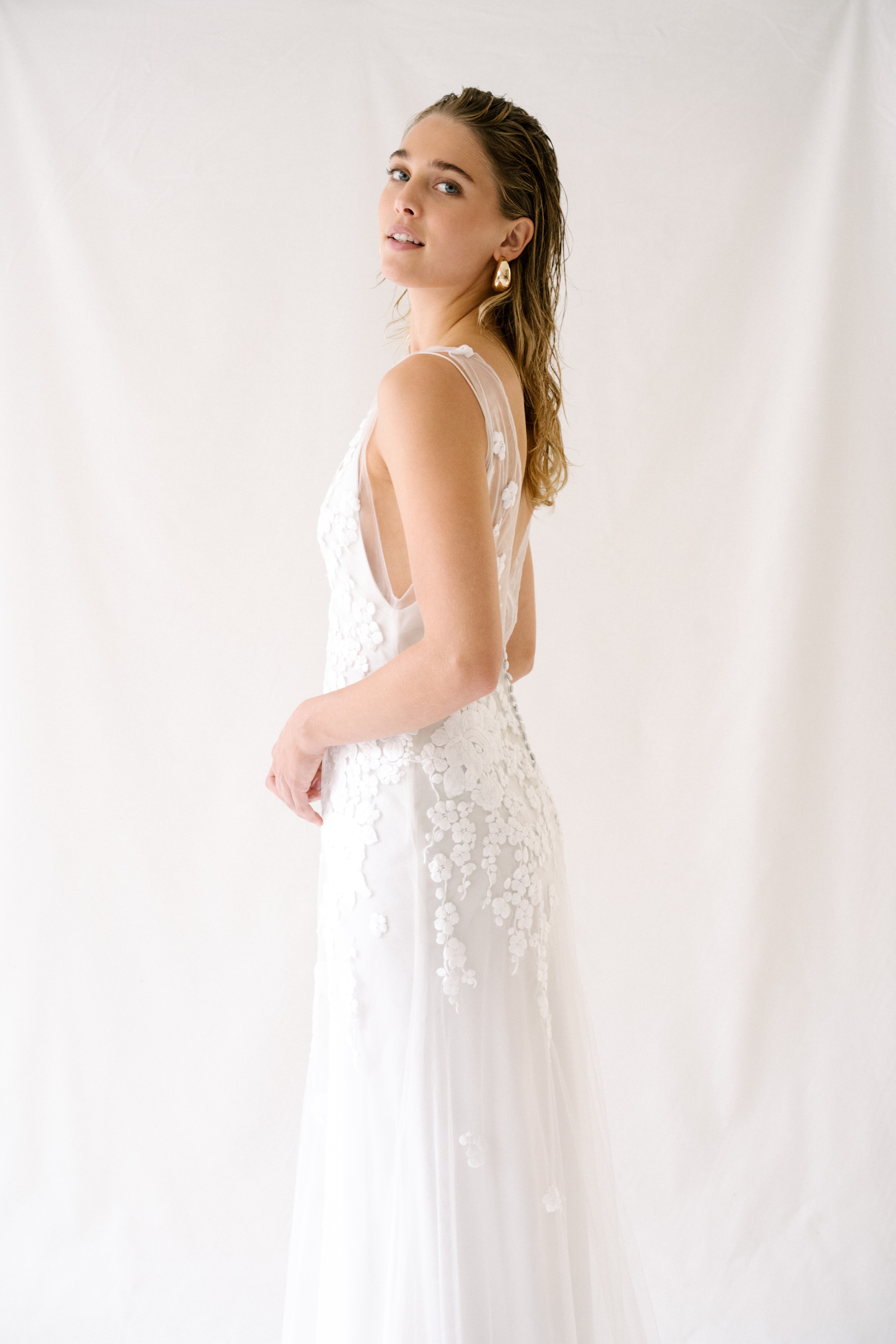 Maison Floret Sur-mesure Aksel robe tulle broderie italienne