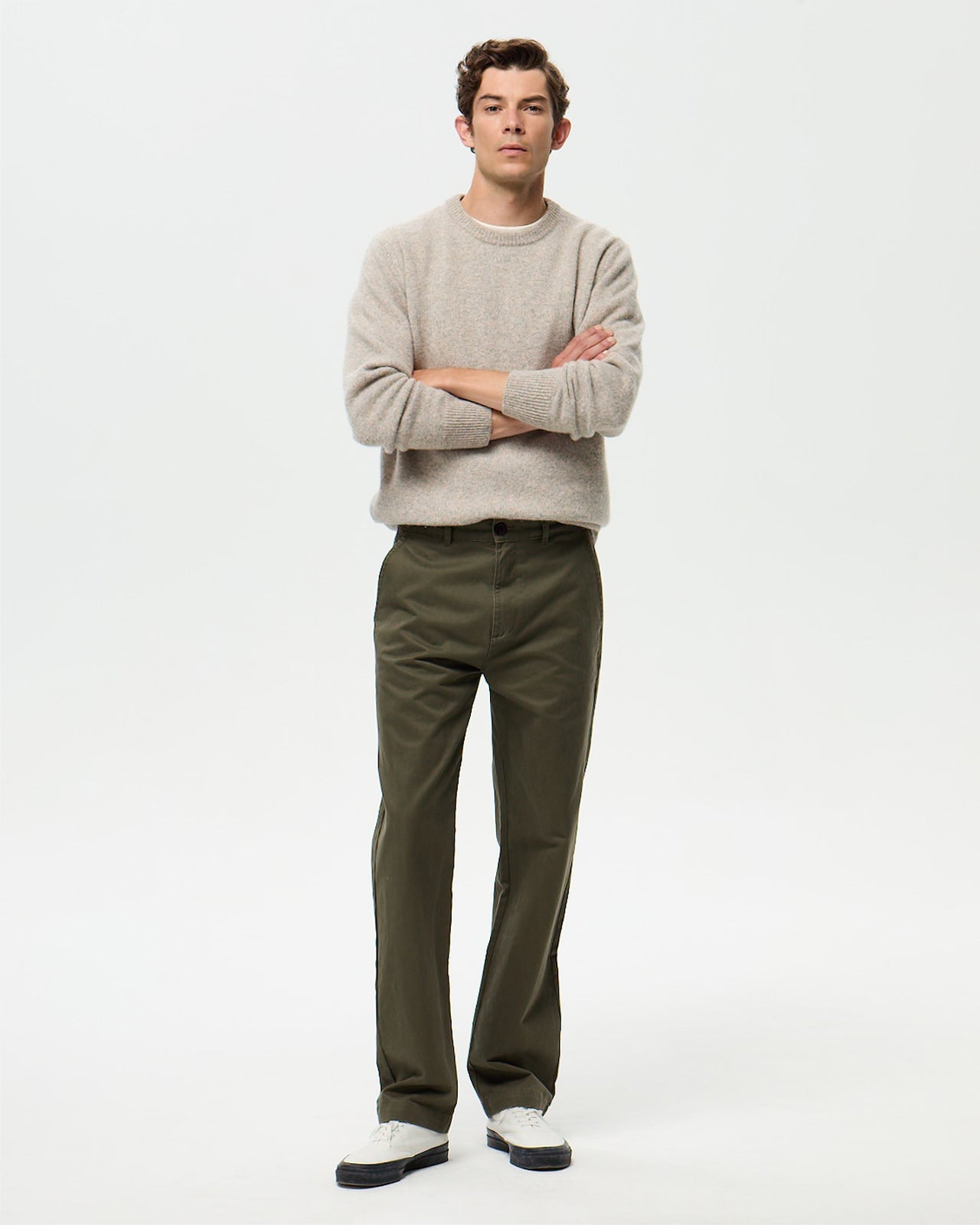 LAFAURIE VICTOR Army pantalon chino coton coupe droite