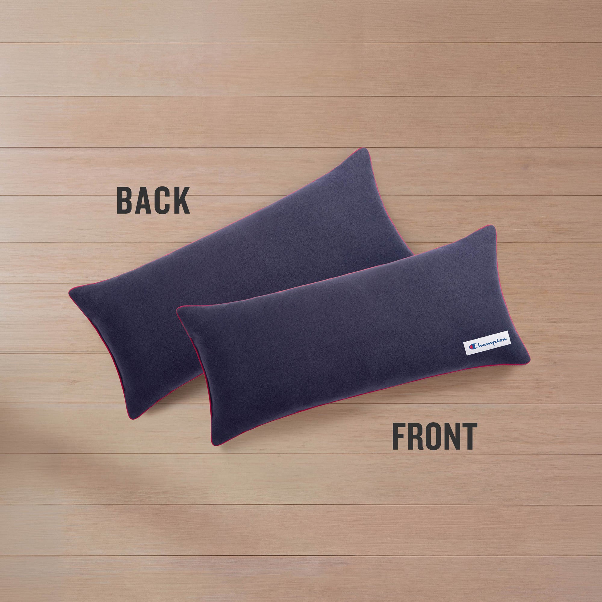 Champion Faux Wool Coussin Navy Blue 16x36