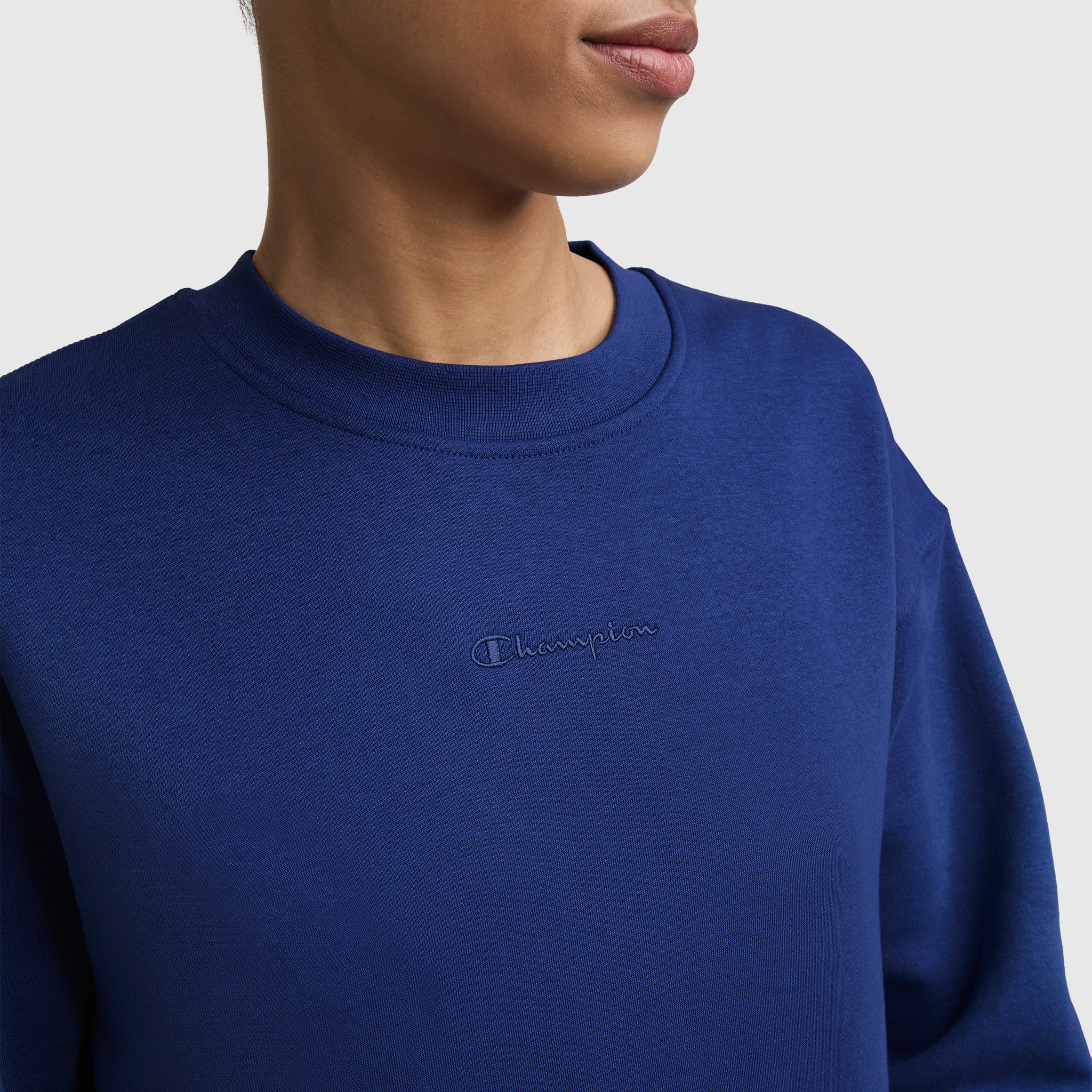 Champion Powerblend Crewneck Sweatshirt sweat femme Blue Depths