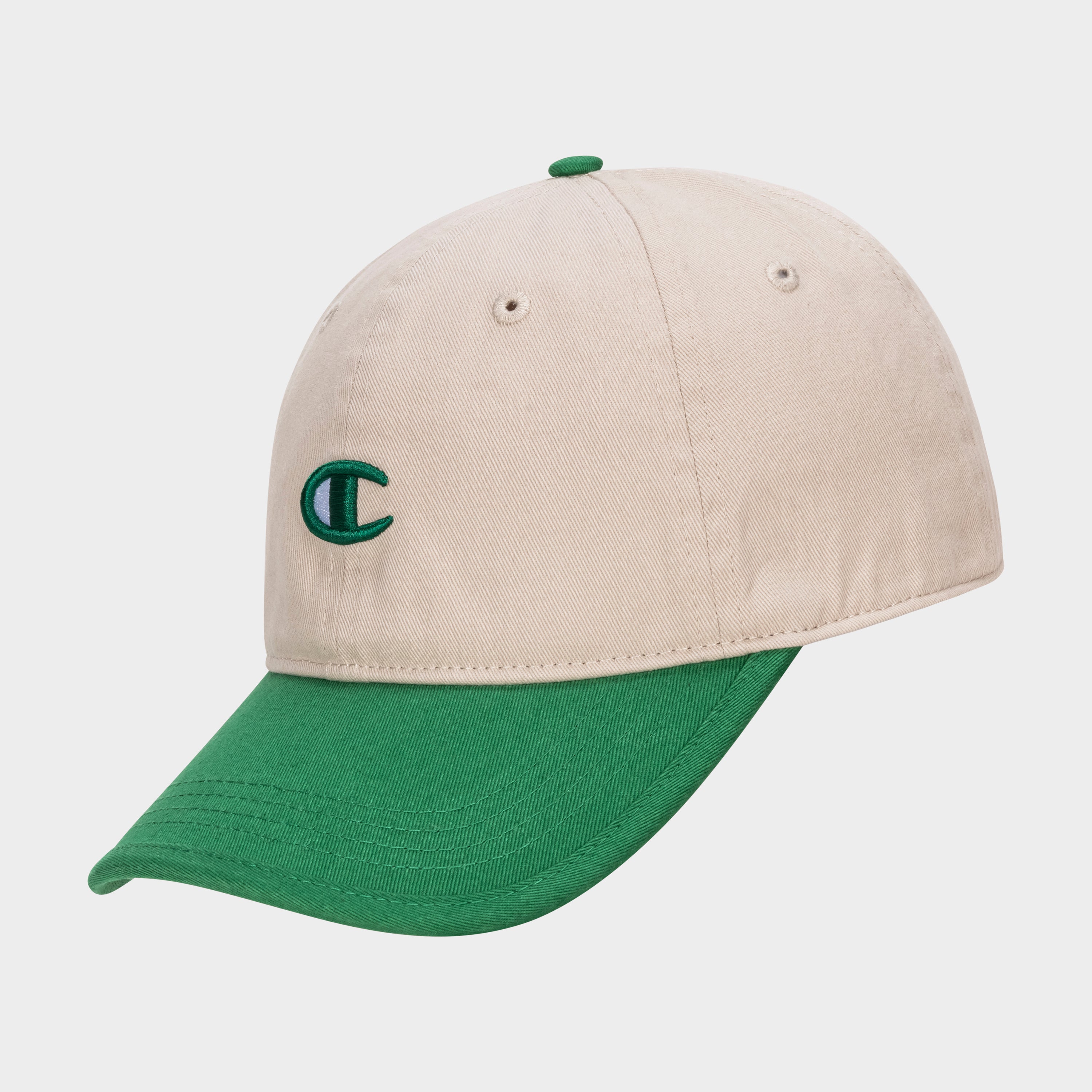 Champion Briggs casquette baseball beige vert coton réglable