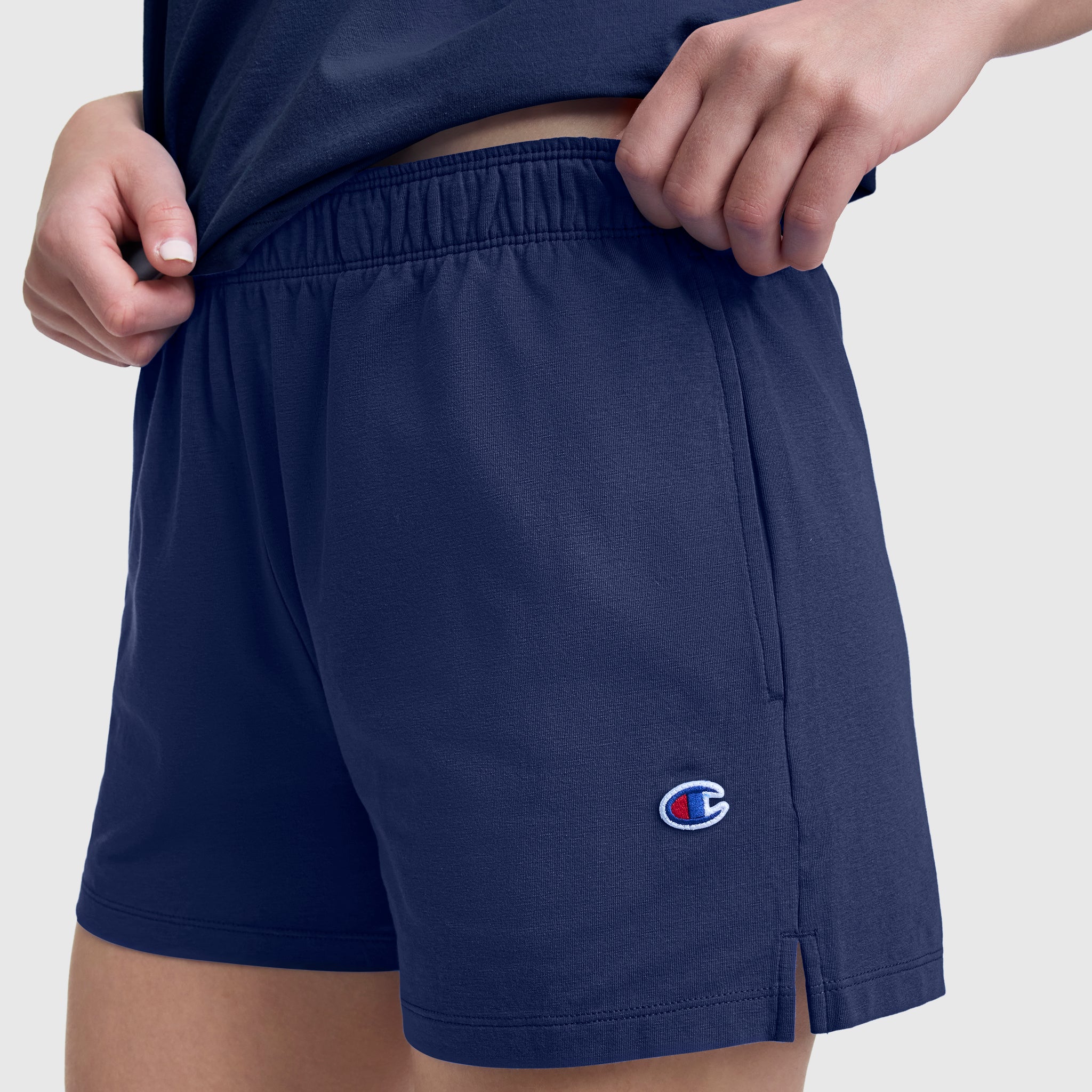 Champion Practice Short short bleu femme coton