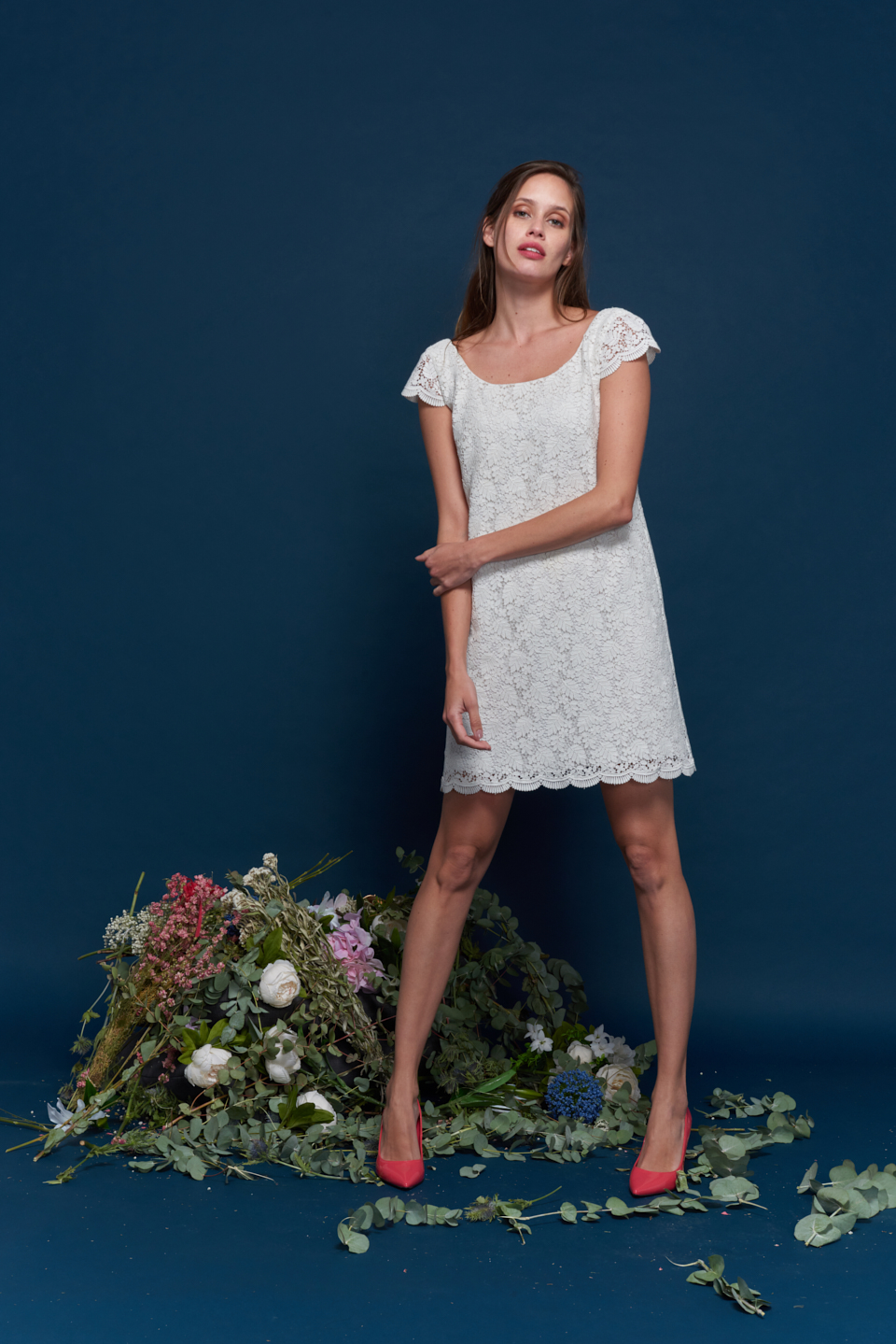 Maison Floret Prêt-à-marier Lester robe de mariée guipure