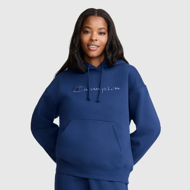 Champion Powerblend Freshman hoodie femme bleu molleton