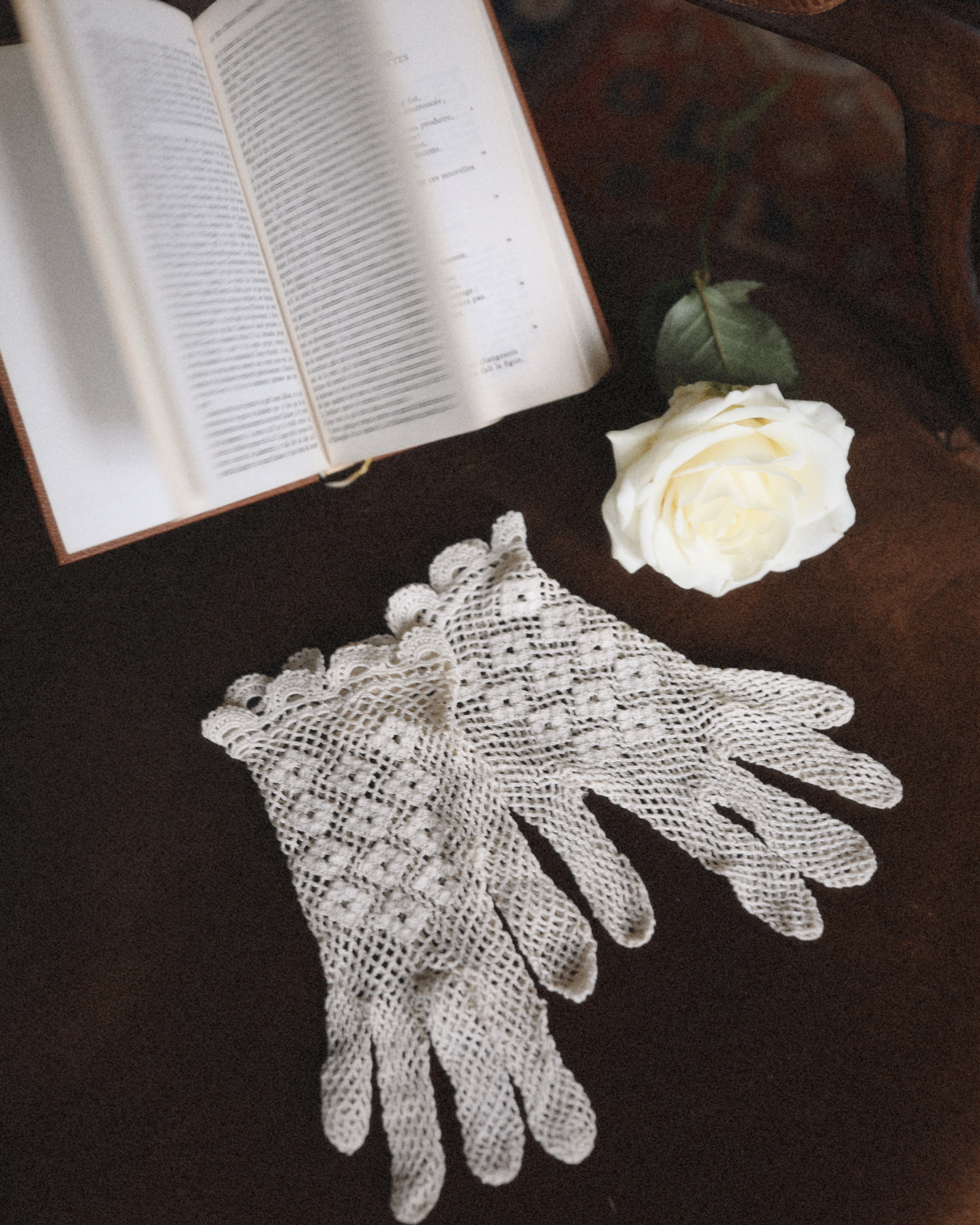 Solène Gisèle Les gants Gants Crochet gants maille fine 50s