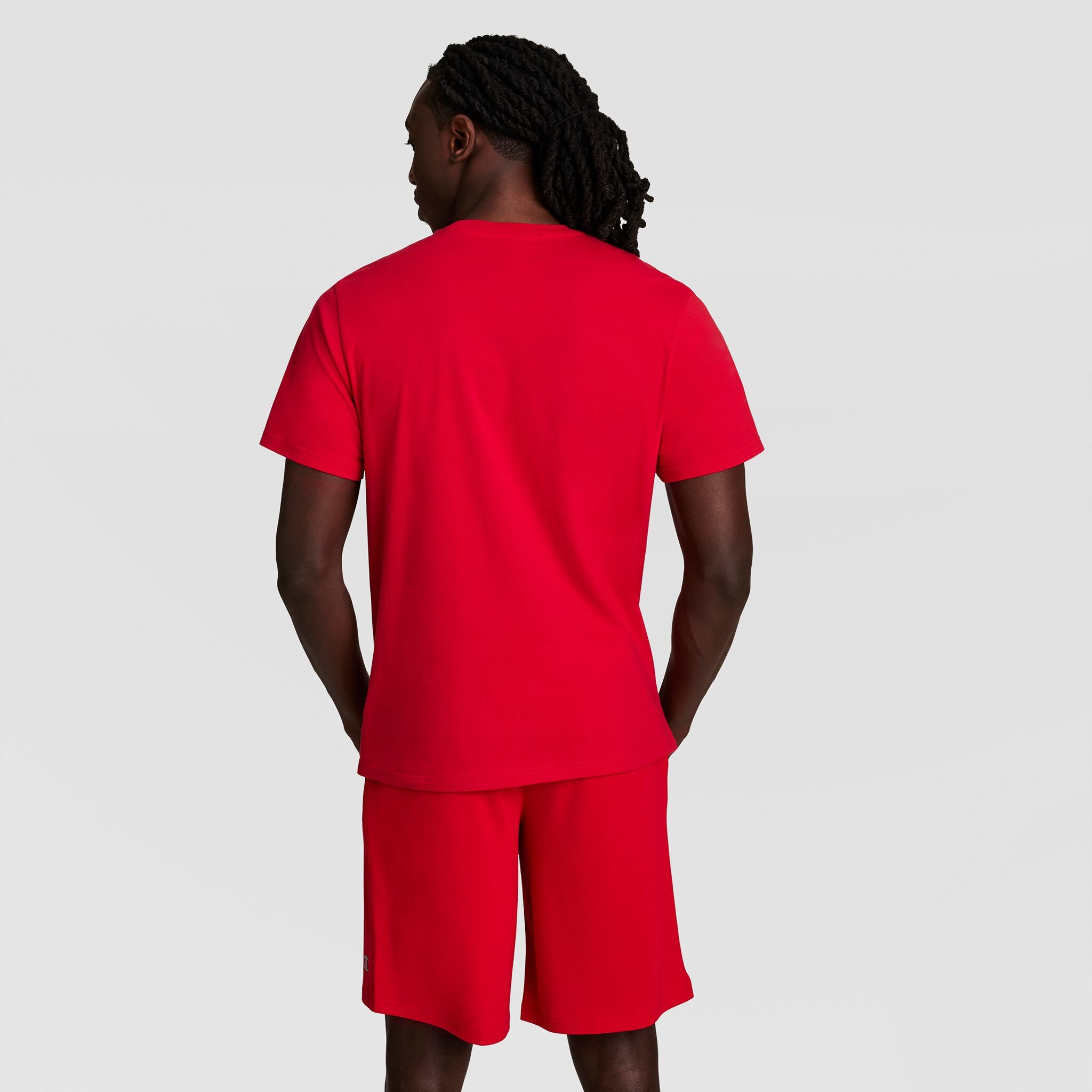 Champion Classic T-Shirt C Logo t-shirt homme Tango Red coton
